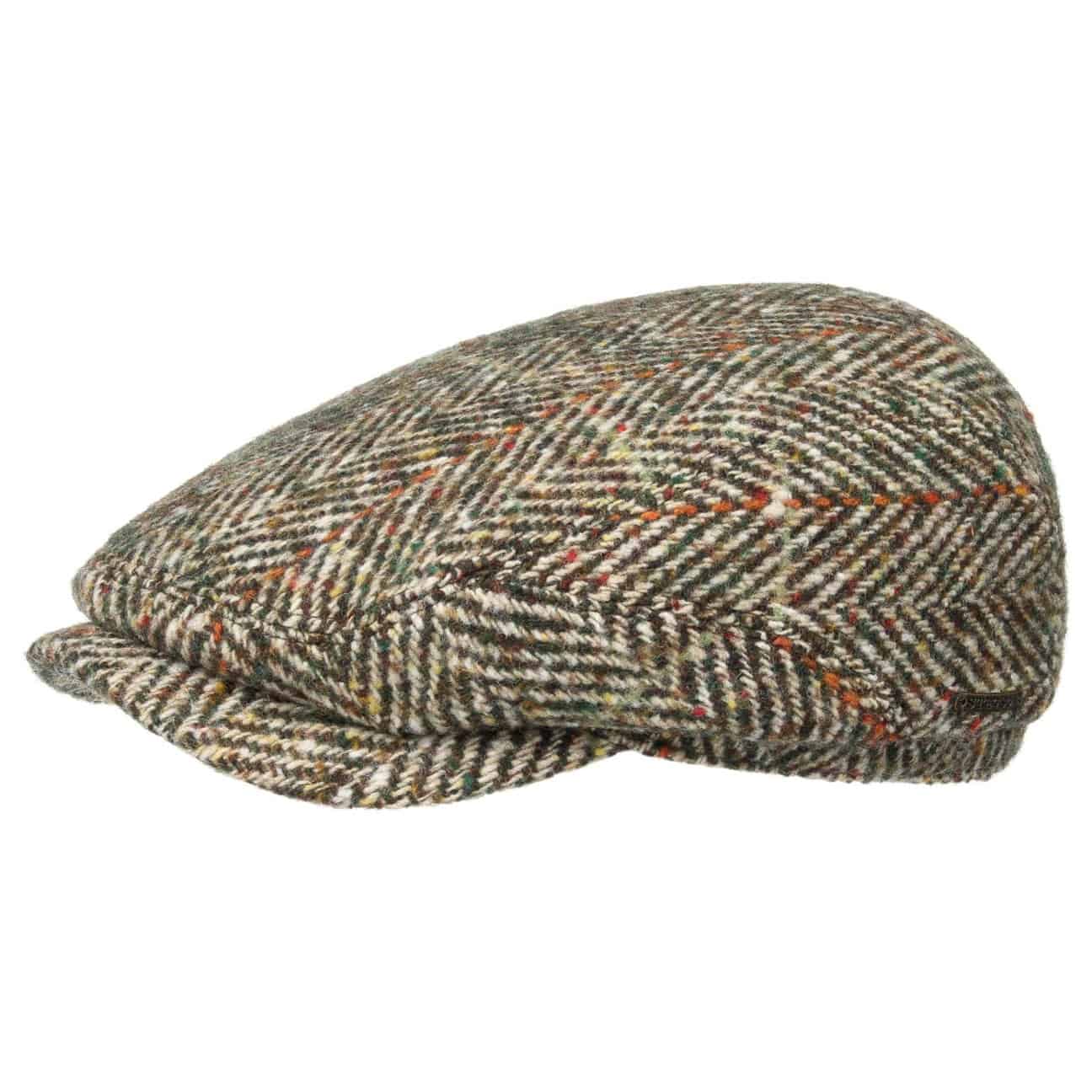 Belfast Herringbone Flat Cap by Stetson - 69,00