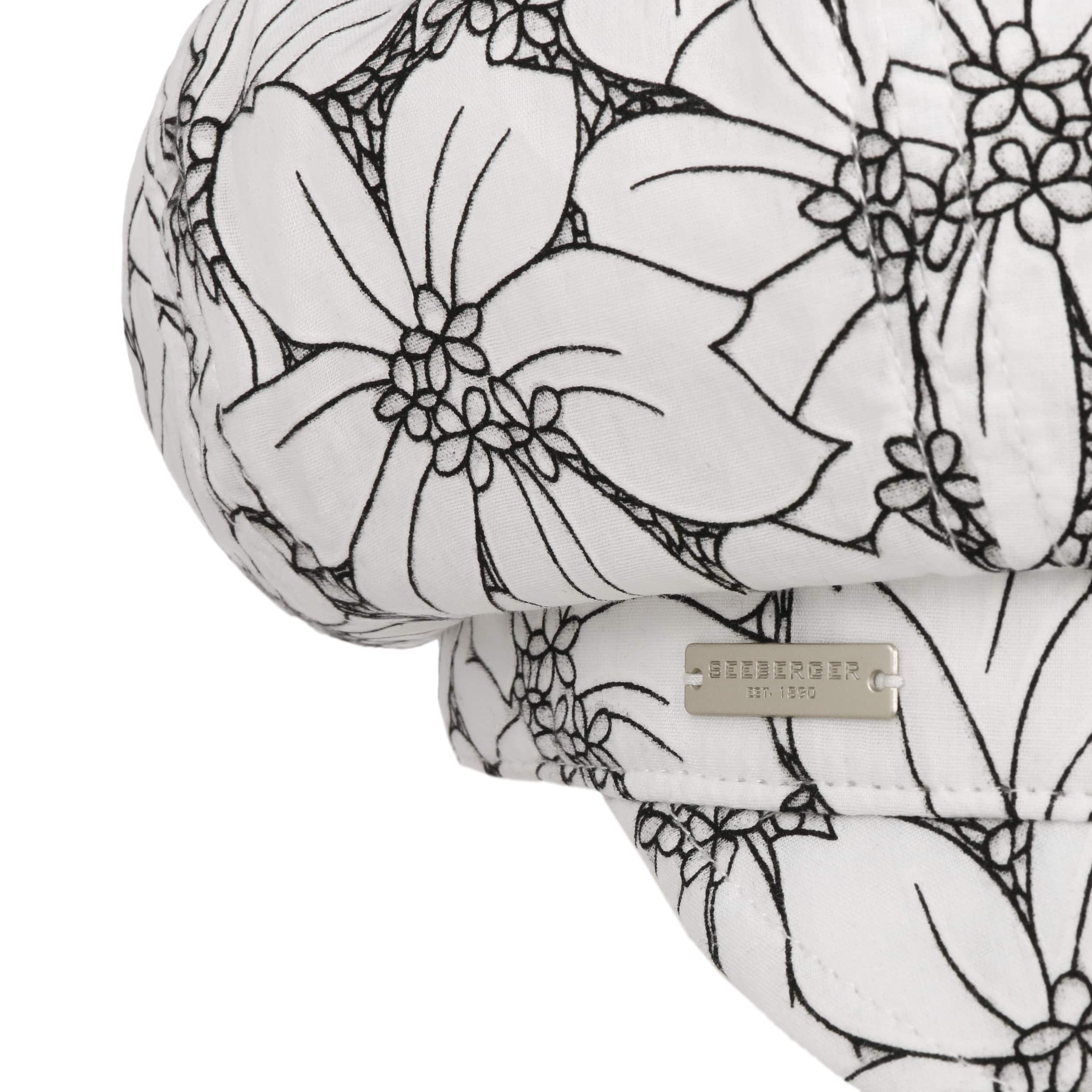Seeberger Blumen Ballonmütze - Baumwollcap Mit Schirm