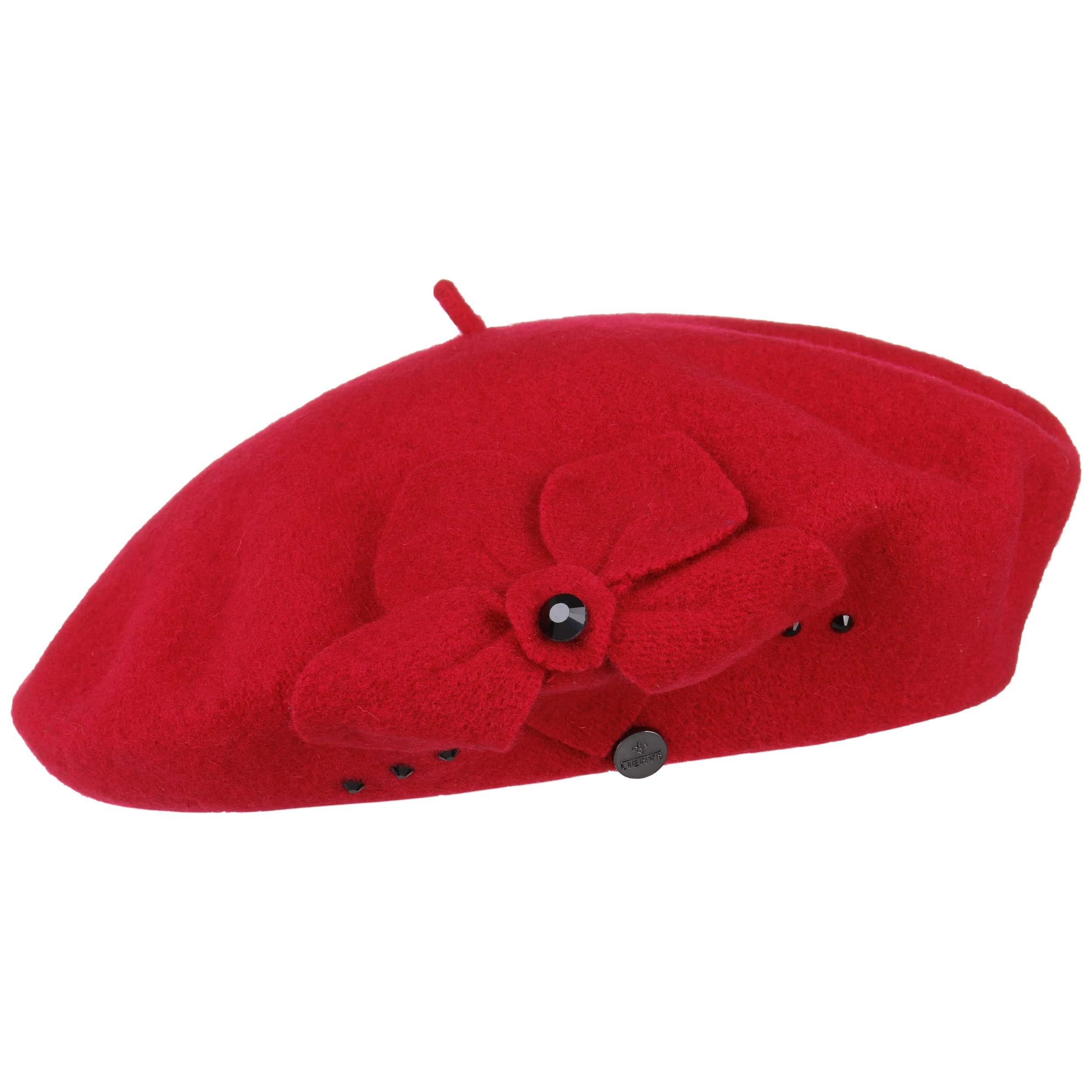 Beret with Flower and Rhinestones by 