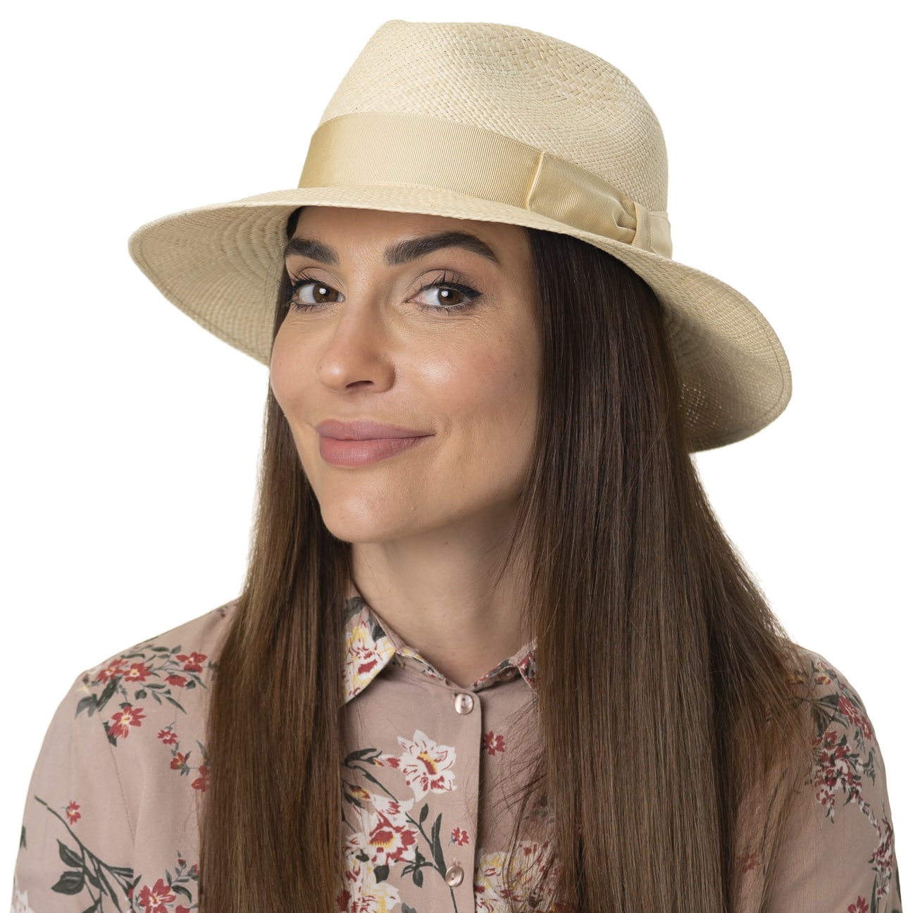 ストローハット BORSALINO GISELLE STRAW HAT Hat Giselle Braided Papier - Woman | Borsalino Official
