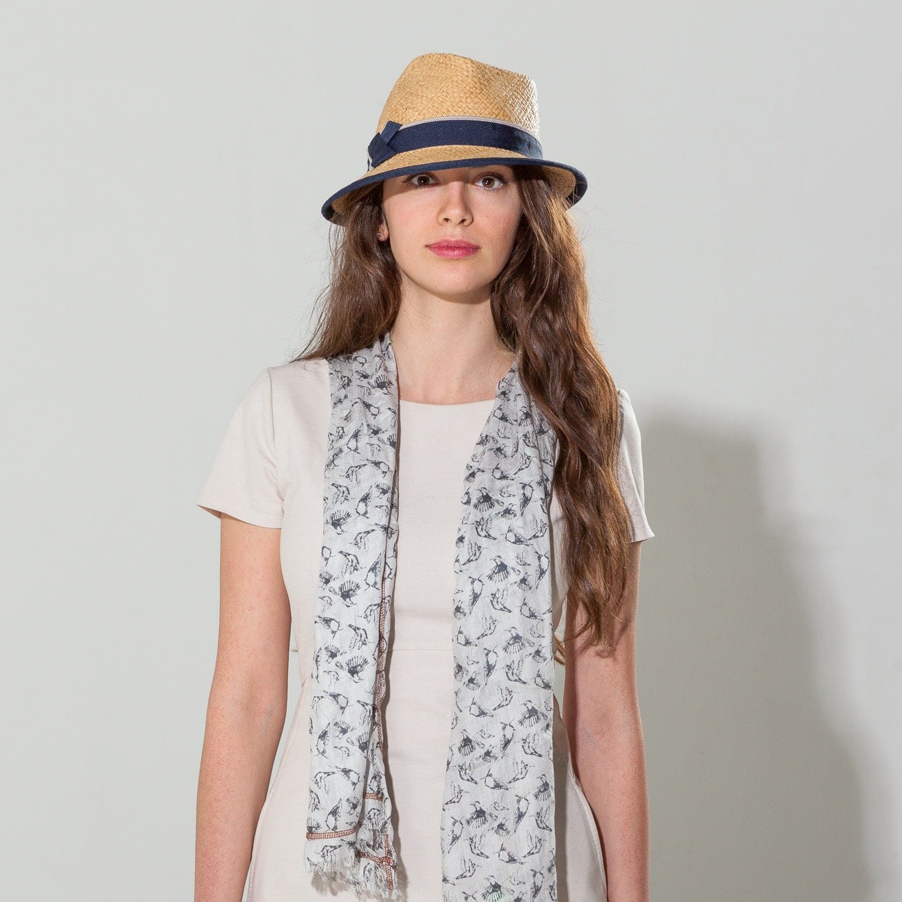 Codello Summer Scarf natural white allover print casual look Accessories Scarves Summer Scarfs 