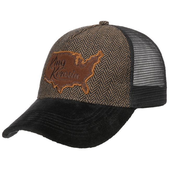 dark brown trucker hat