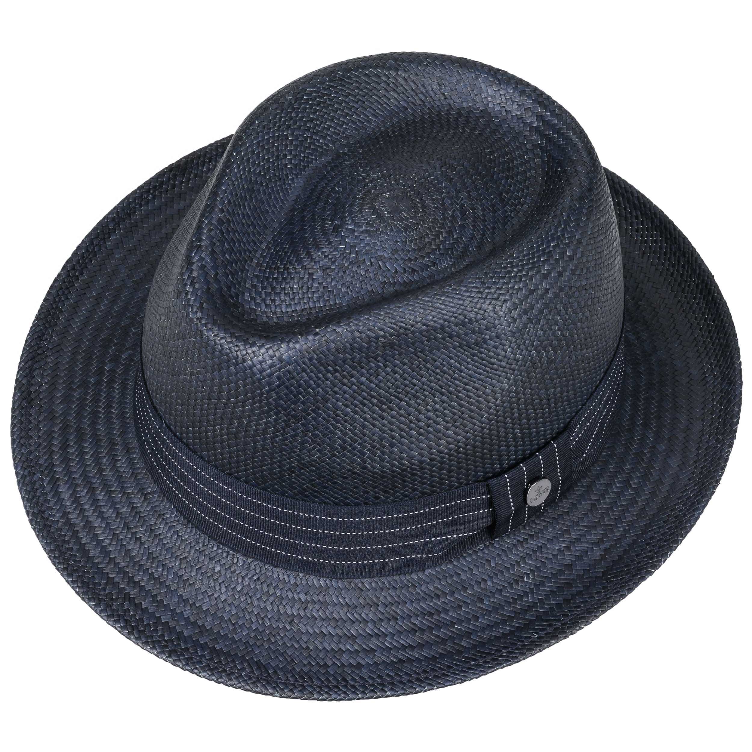Blue Striped Ribbon Panama Hat by Lierys - 113,95
