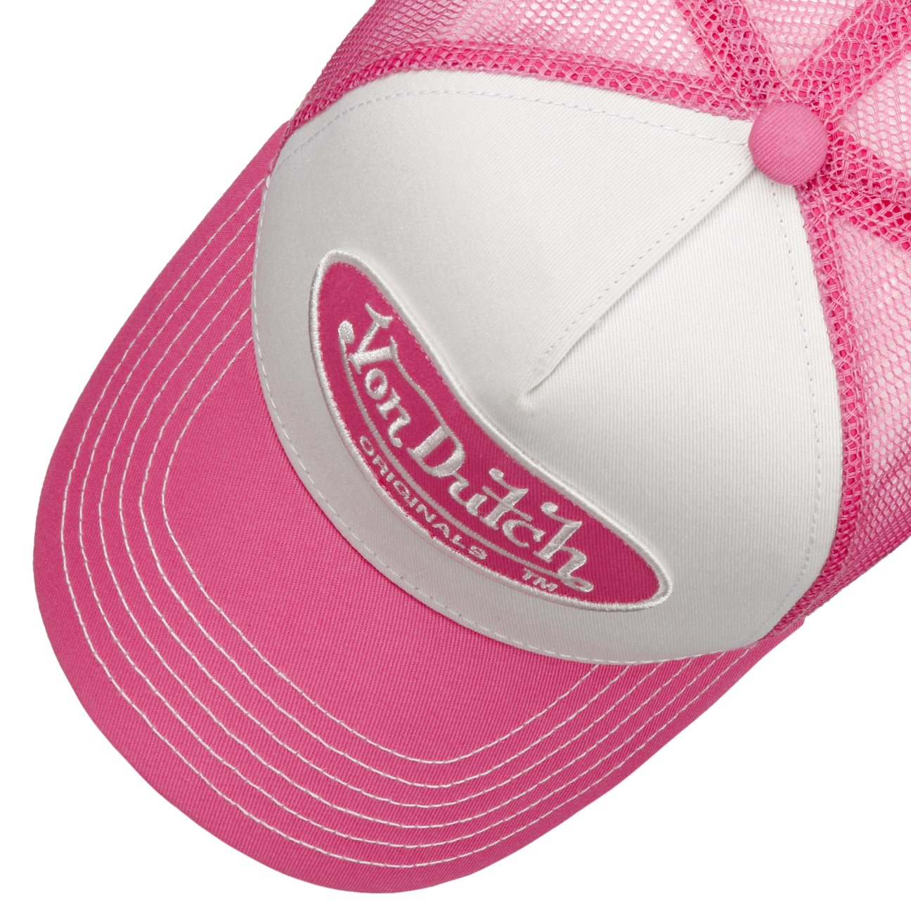 Order Trucker Boston Cap, white/pink