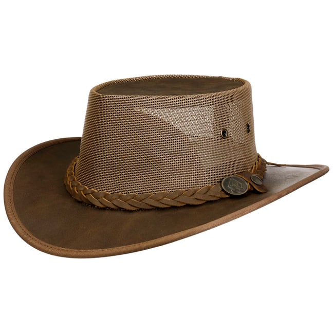 Brandon Mesh Crown Leather Hat by Scippis --> Shop Hats, Beanies