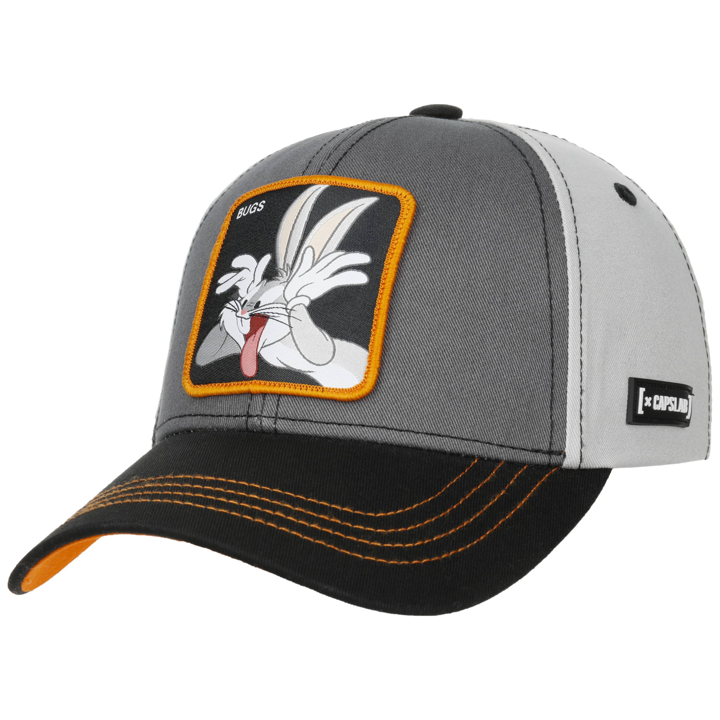 Capslab Mens Trucker Baseball Cap Looney Tunes Bugs Bunny Noir | INDIA