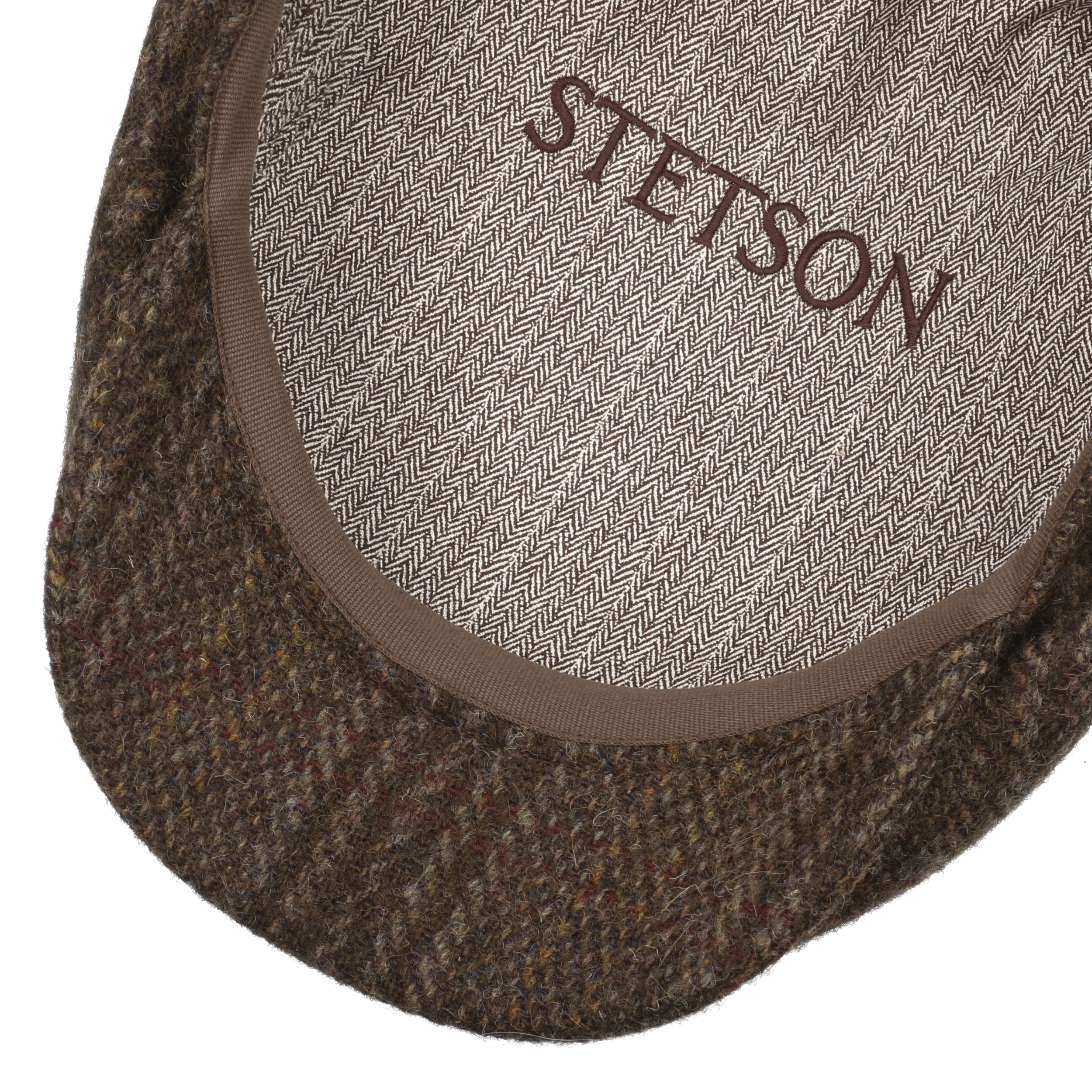 Burnet Harris Tweed Flat Cap by Stetson - 99,00