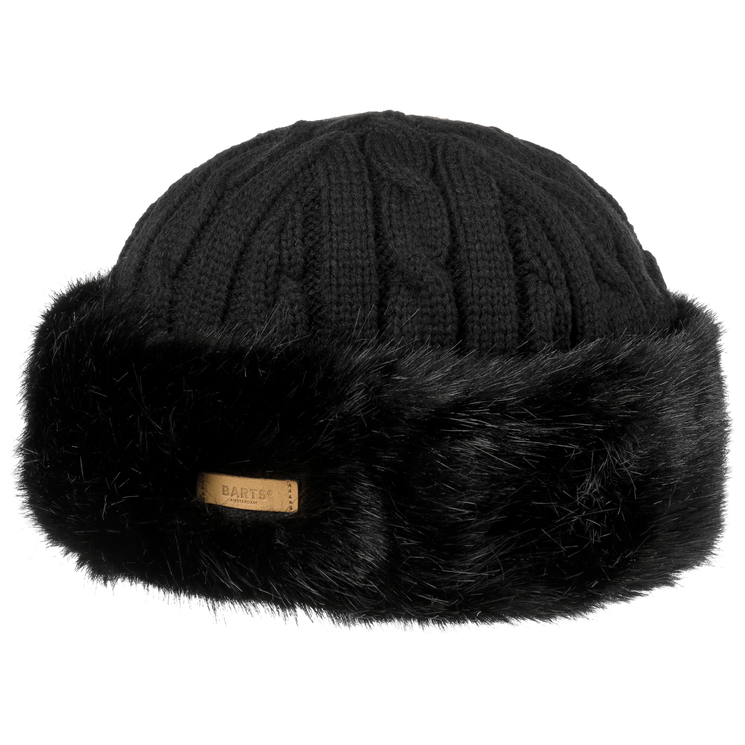 Cable Knit Faux Fur Beanie by Barts - 48,95 €