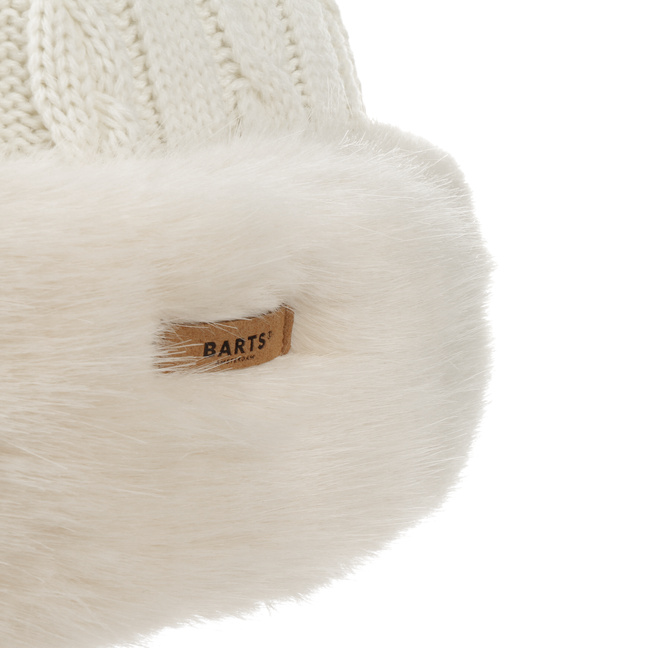 ヘアアクセサリー theredthread S fuzzy knit beanie / white THEREDTHREAD / ザレッドスレッド】S fuzzy knit beanie