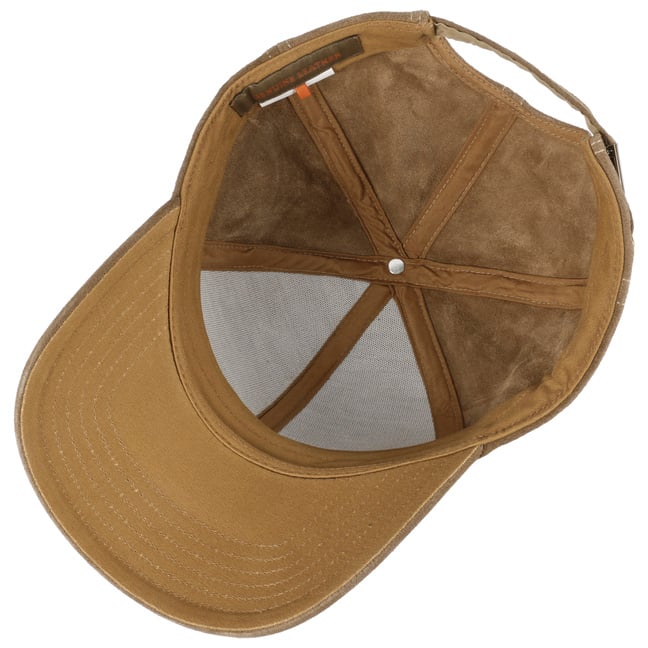 stetson leather baseball cap