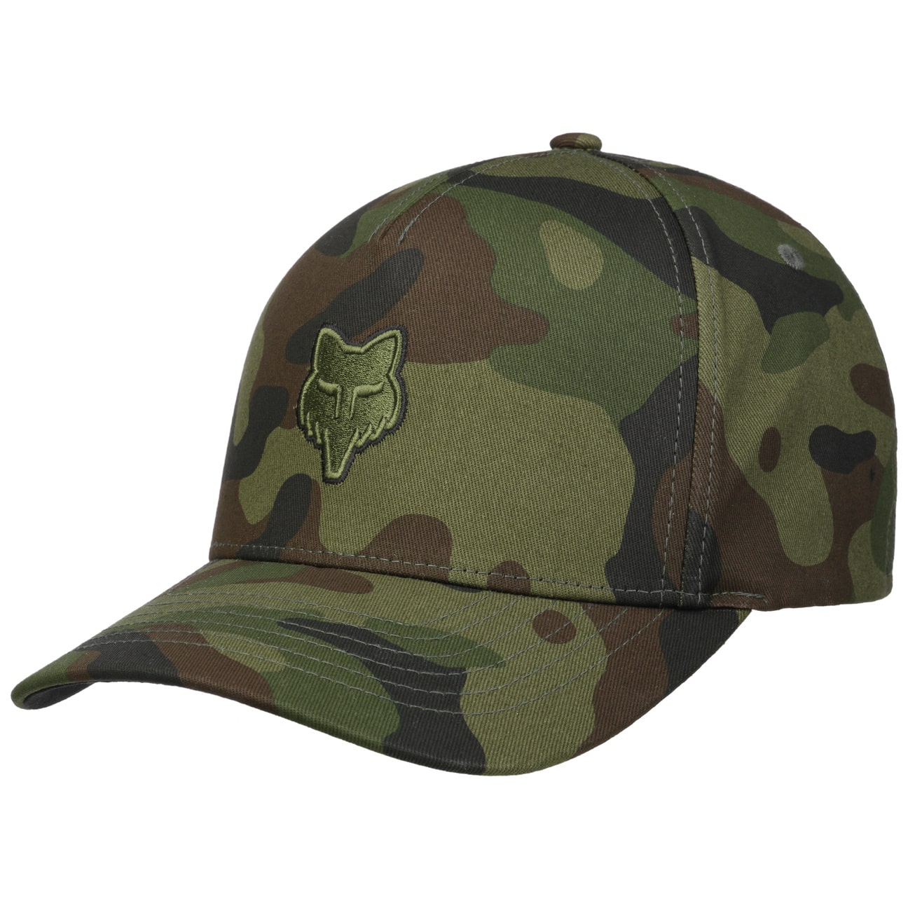 帽子 Reflect Camo Drowcode hat [olive] Camouflage Logo Head Flexfit Cap by FOX - 37,95 €