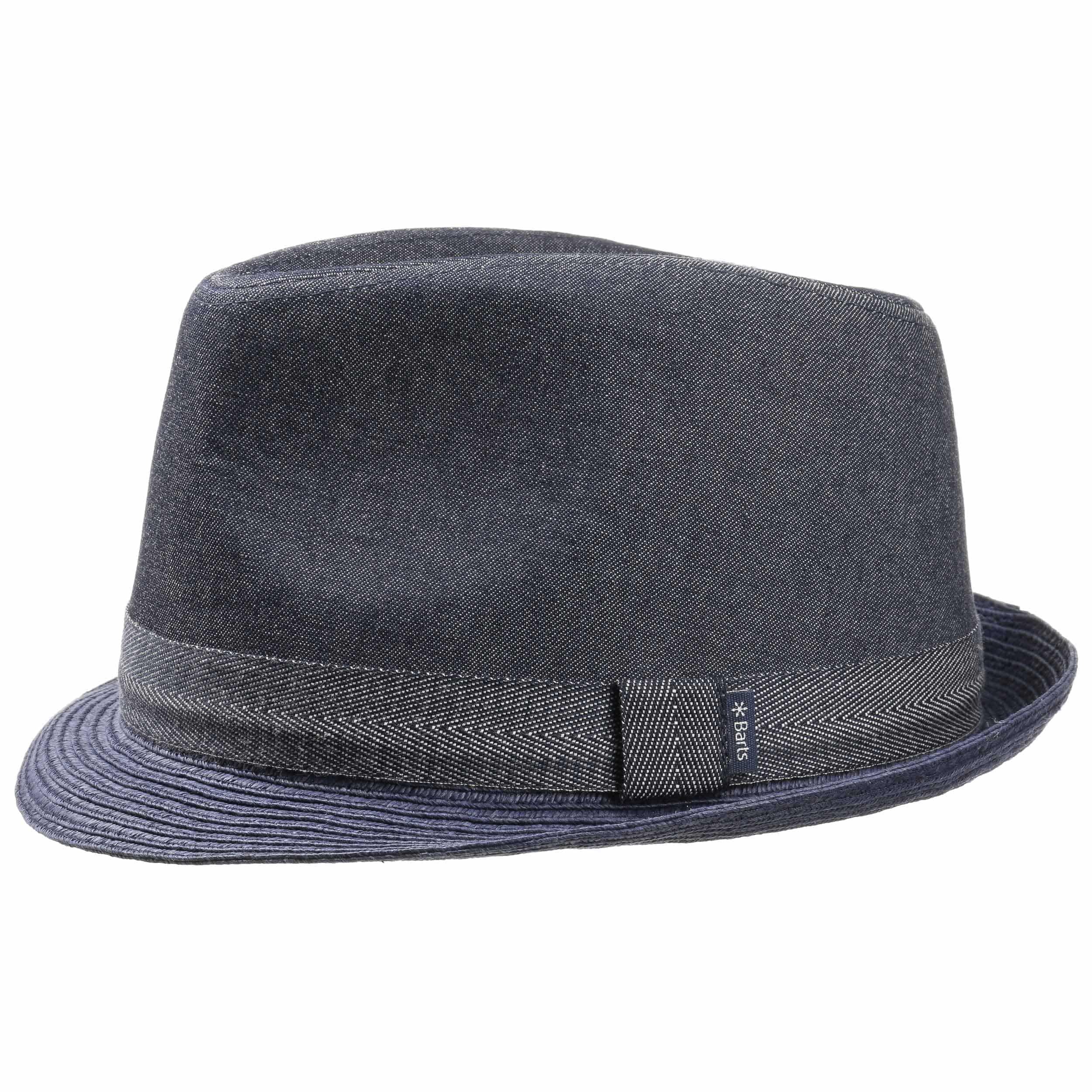 denim trilby hat