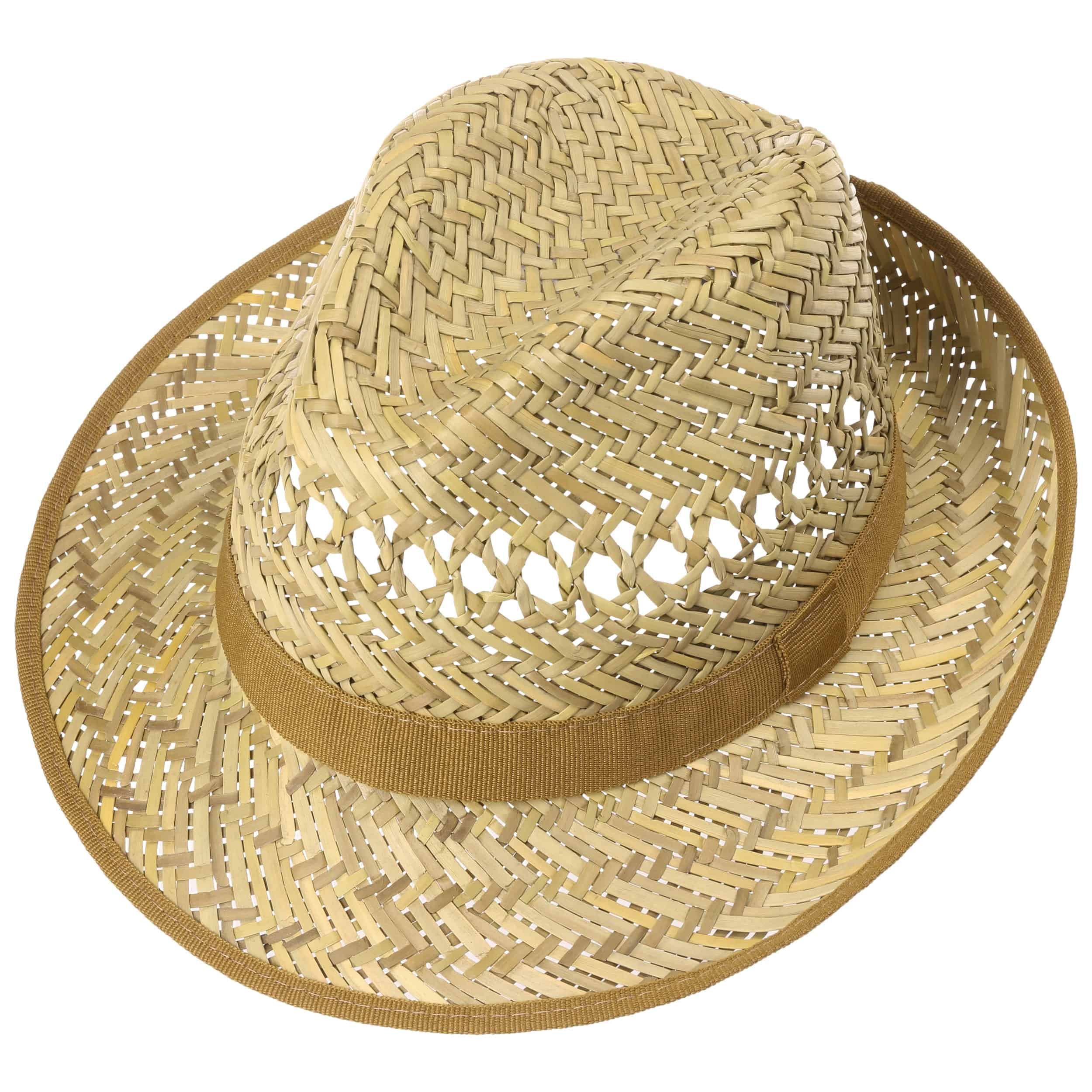 vented straw hat