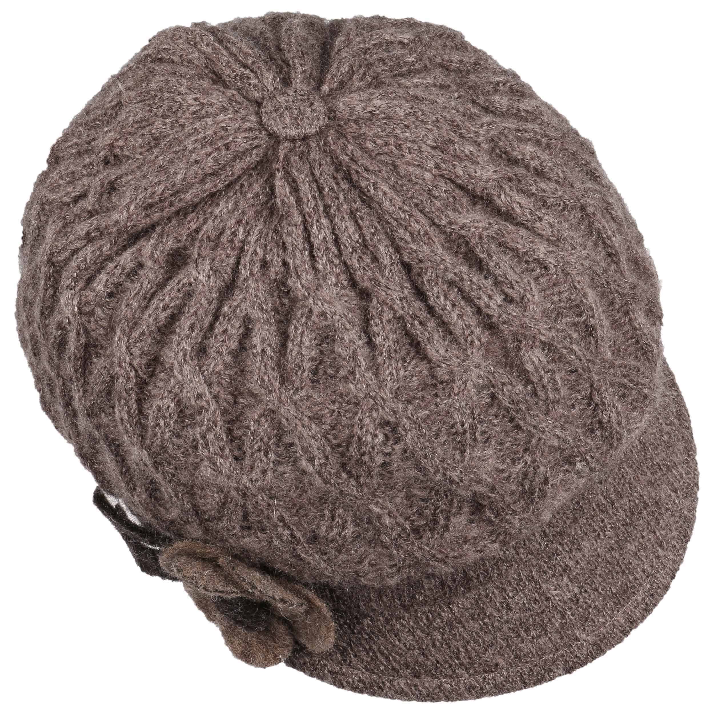 Carra Mohair Flower Newsboy Cap by Lierys - 62,95