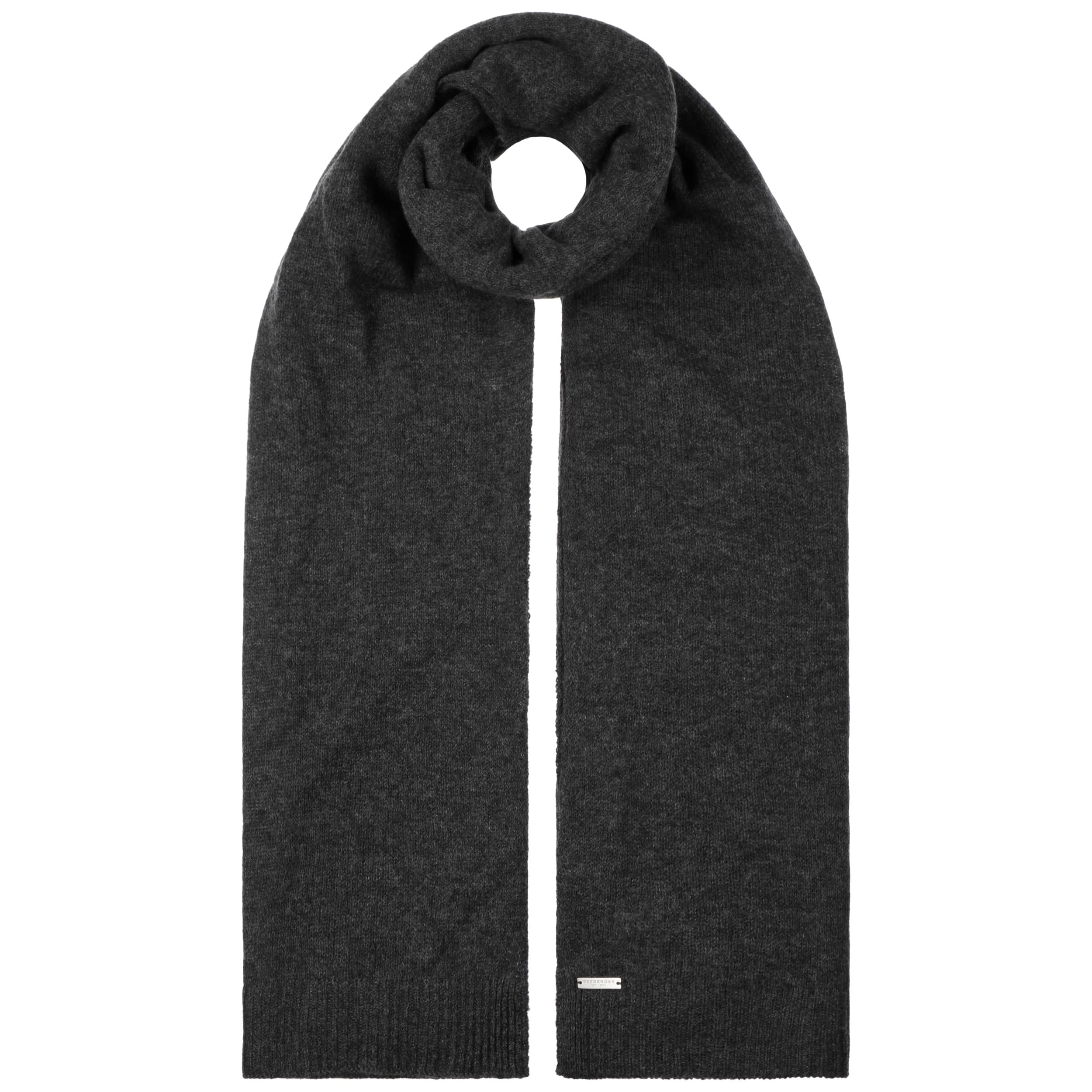 black winter scarf