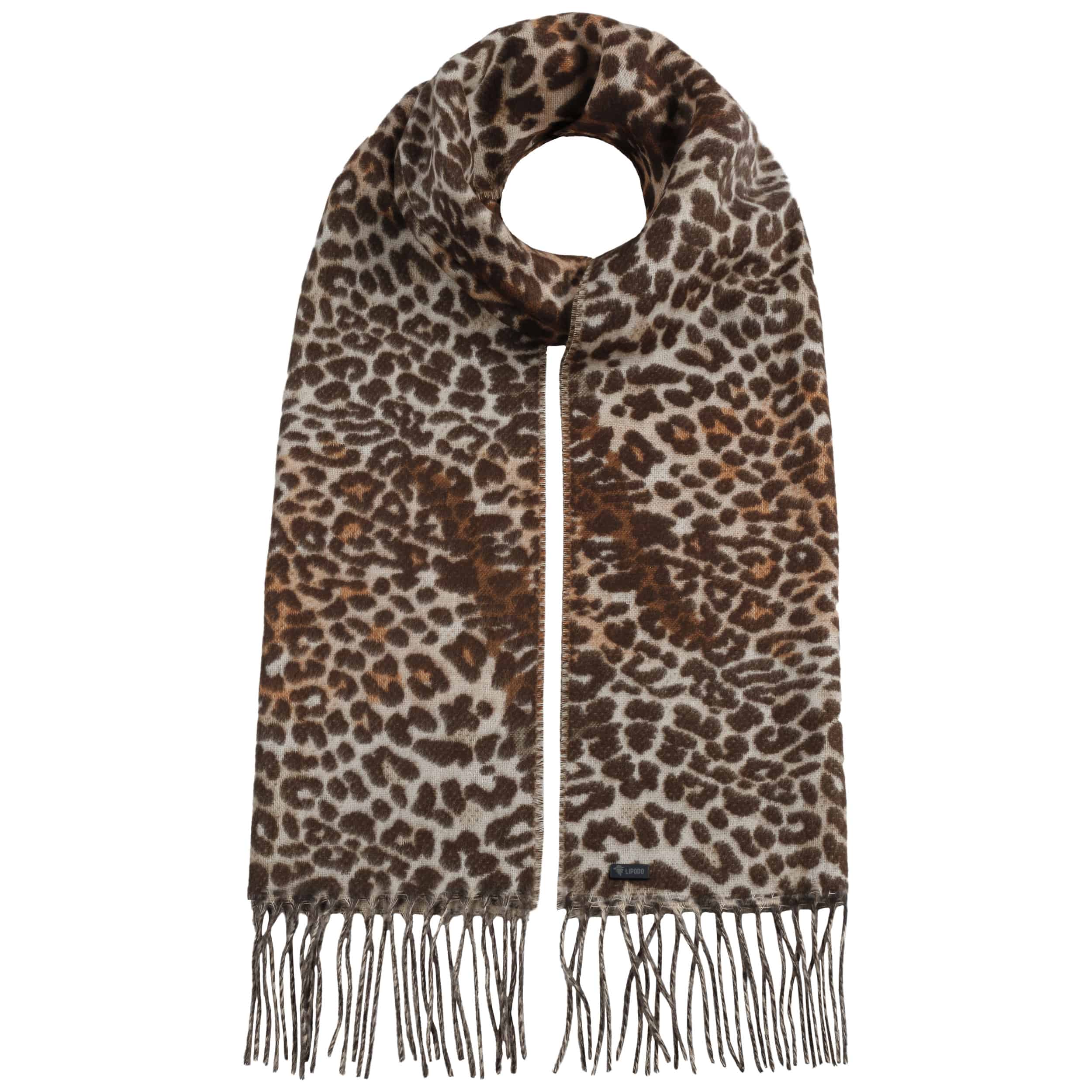 Leopard on sale cashmere scarf