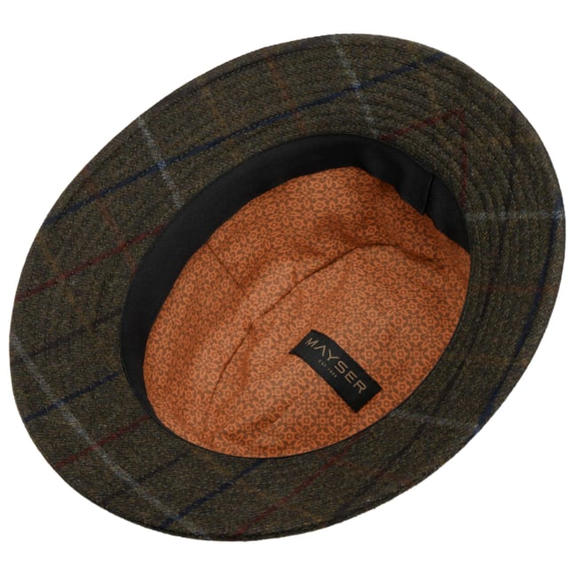 Wool Check Bucket Hat Adjustable Fit Winter Warm Accessory Adjustable Wool Bucket Hat | UNIQLO US main image 2