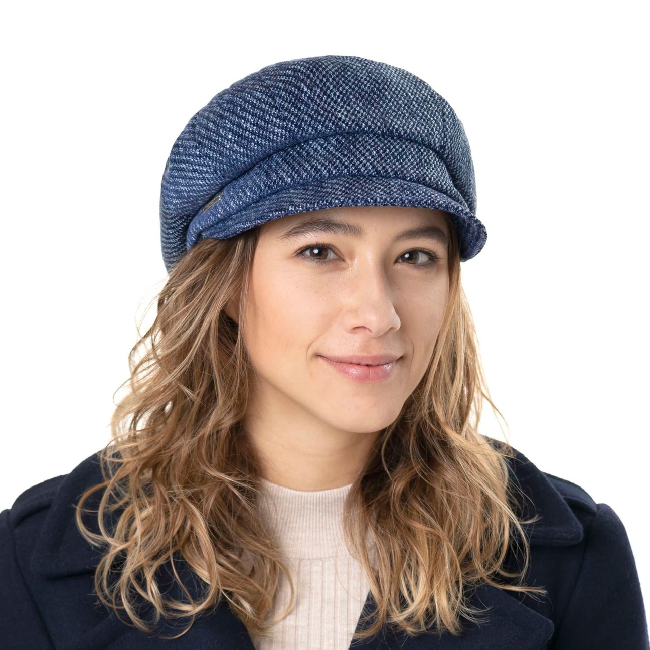 Seeberger Azalee Newsboy Pet Dames - katoenen cap ballon zomer met klep voering voor Lente/Zomer - One Size rood