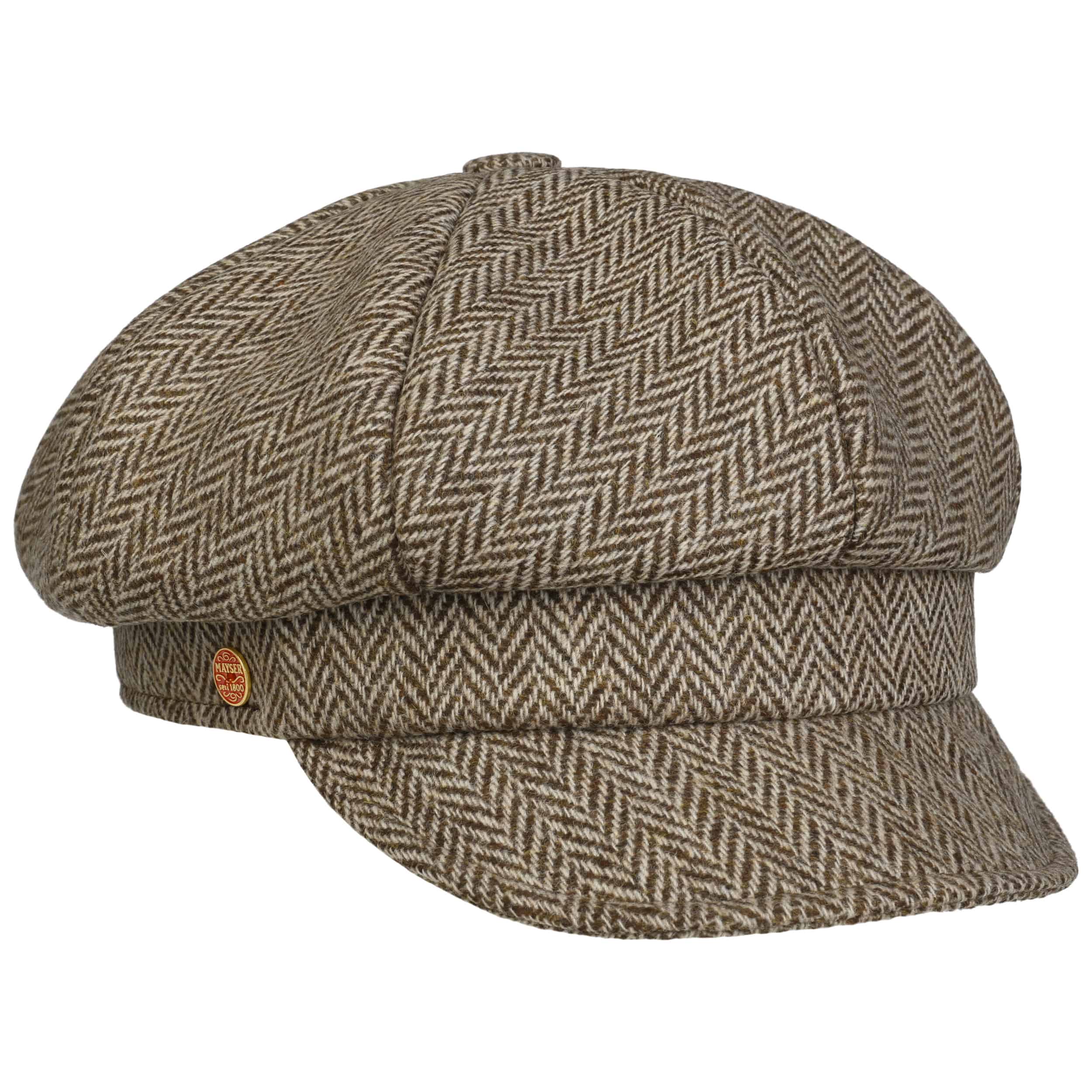 Cia Herringbone Newsboy Cap by Mayser - 72,95