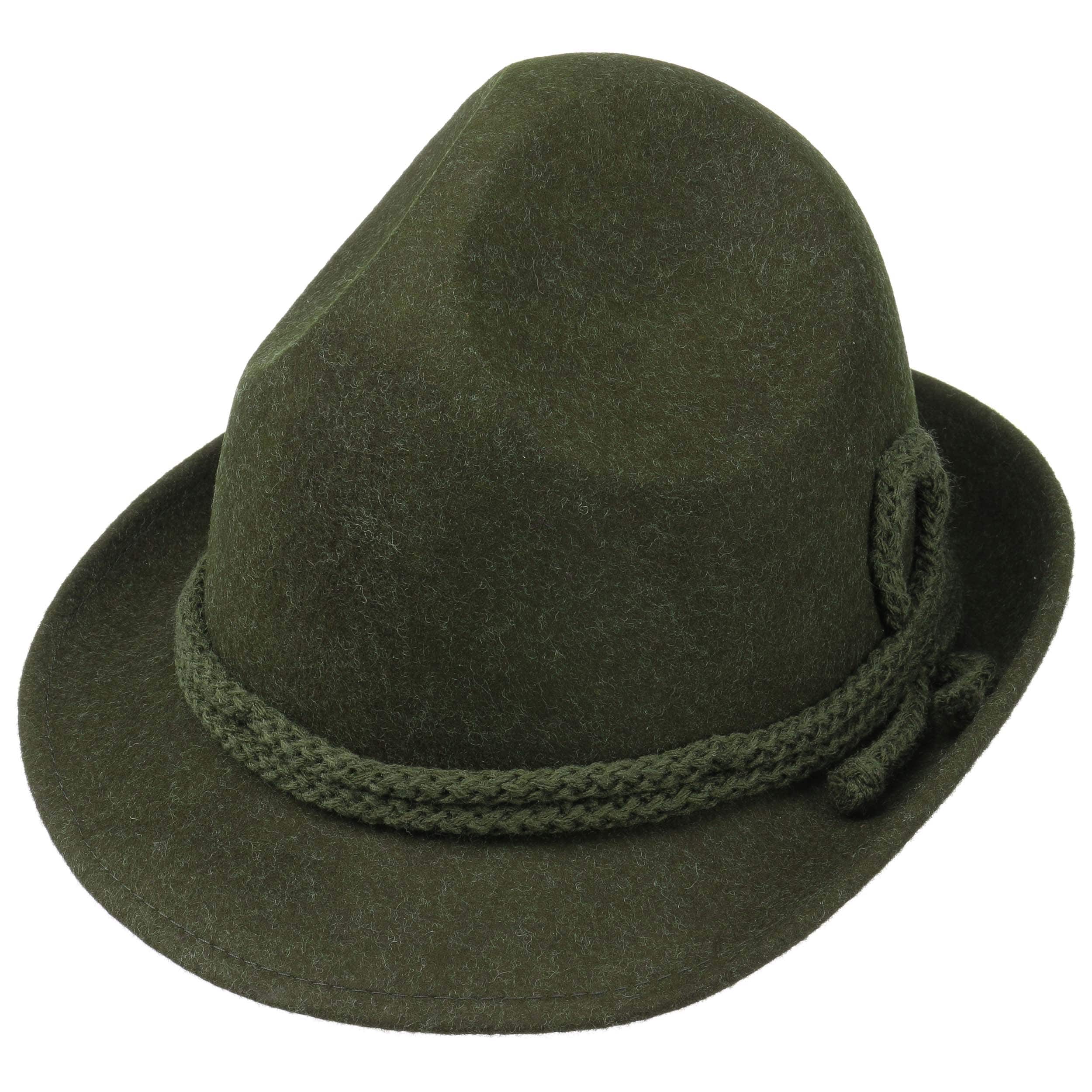 Lipodo Classic Dreispitz Wool Felt Hat Men Made in Italy 