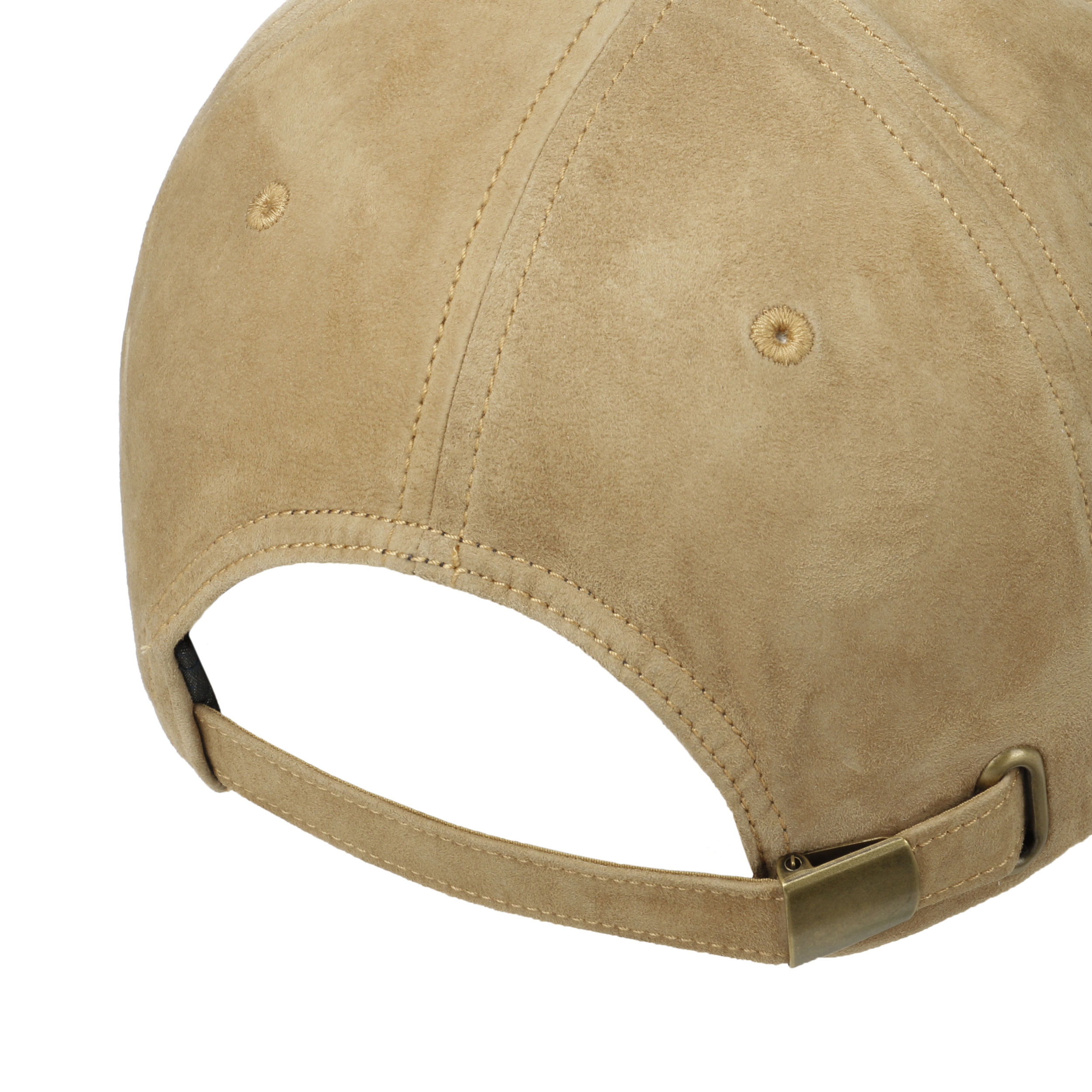 beige leather hat