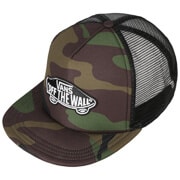 vans camo trucker hat