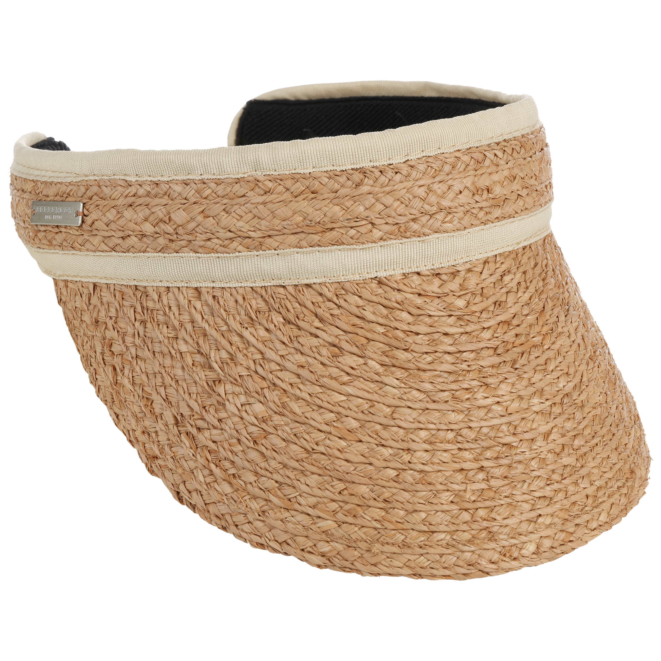 raffia sun visor