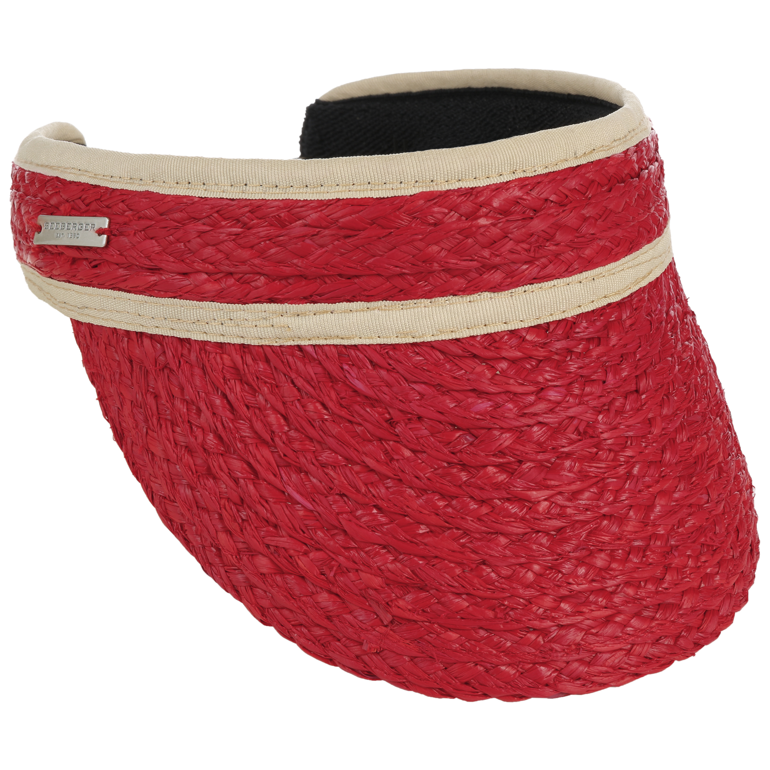 raffia sun visor