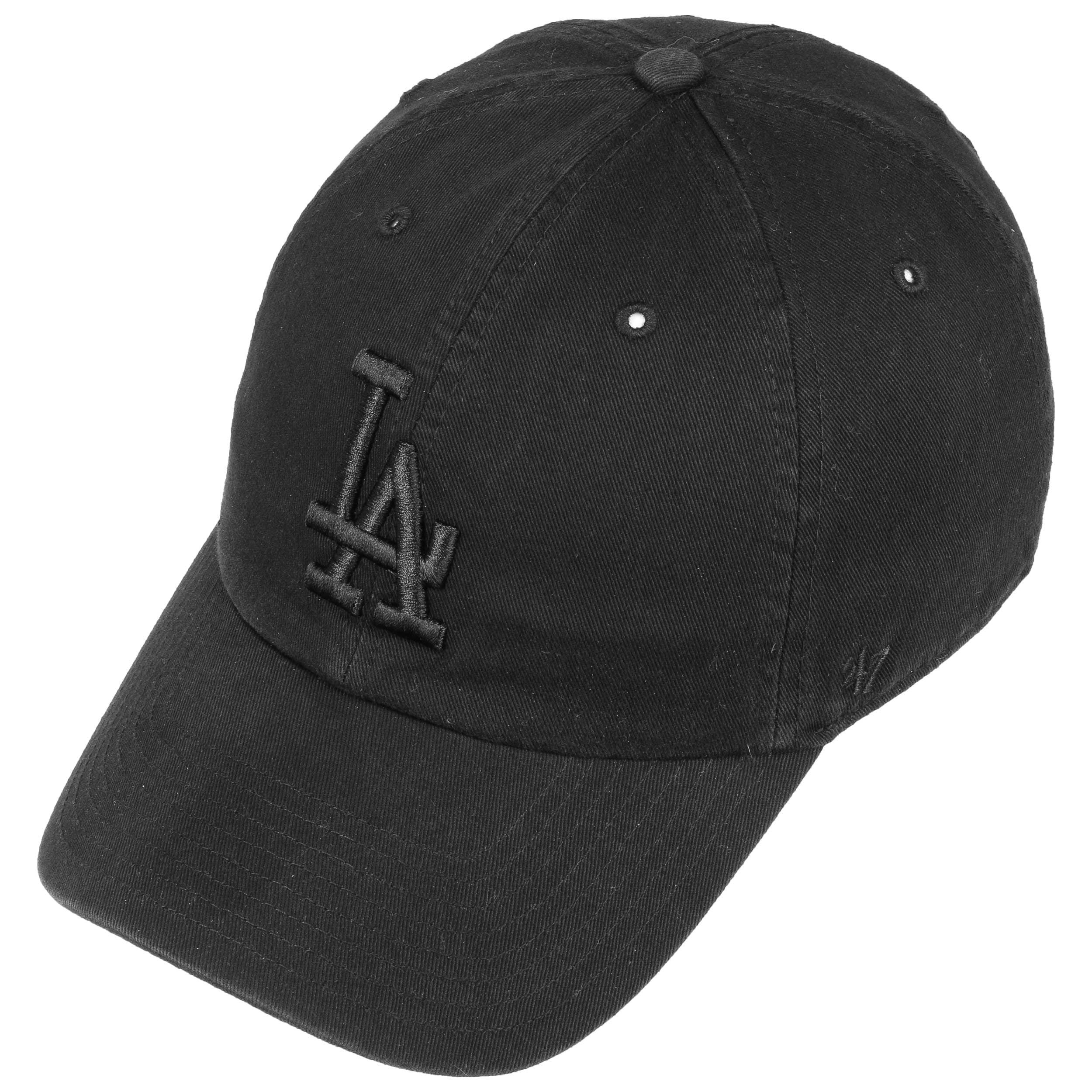 47 Brand Strapback Cap CLEAN UP LA Dodgers black washed 