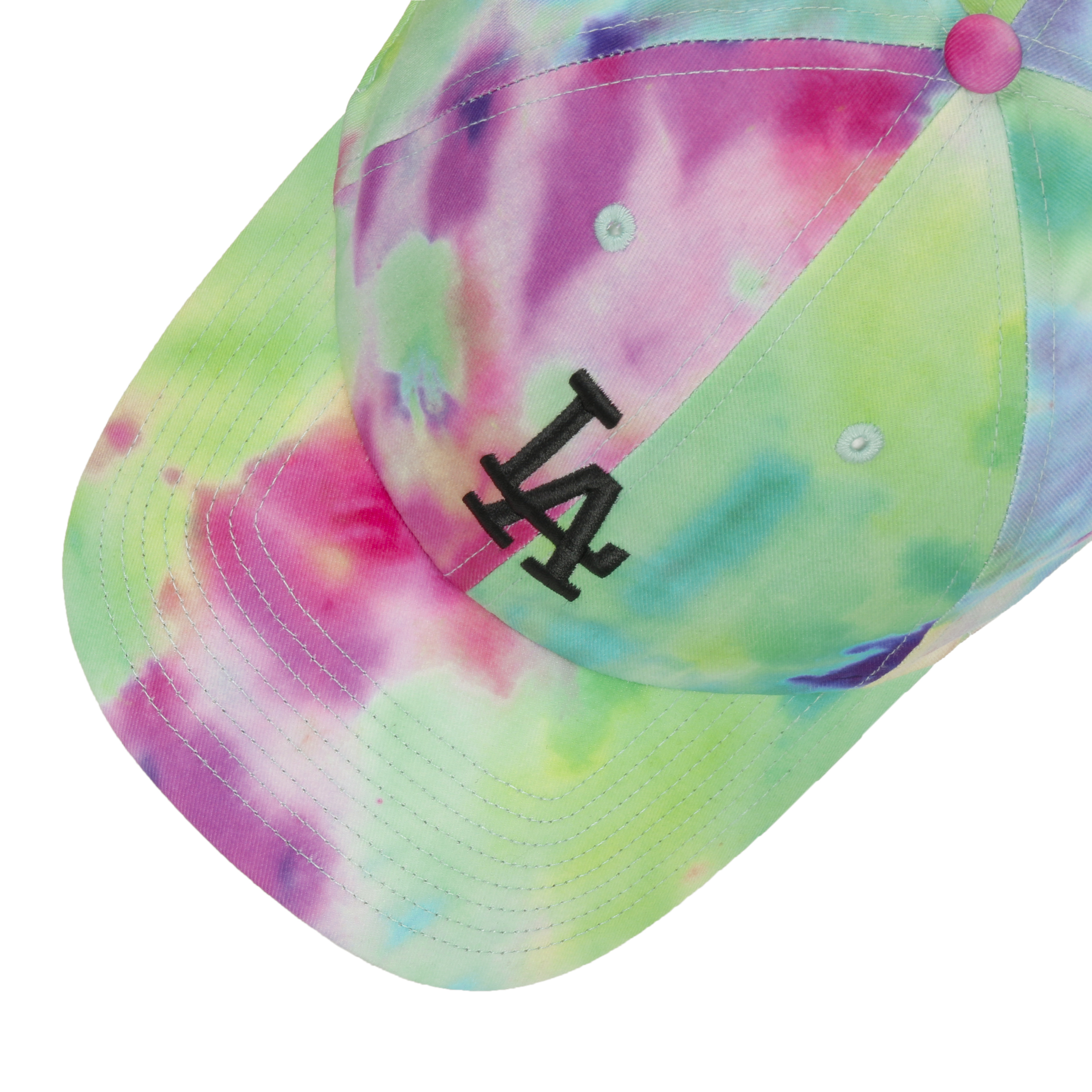 Los Angeles Dodgers 47 Brand Clean Up Dad Hat Tie-Dye Baseball Cap