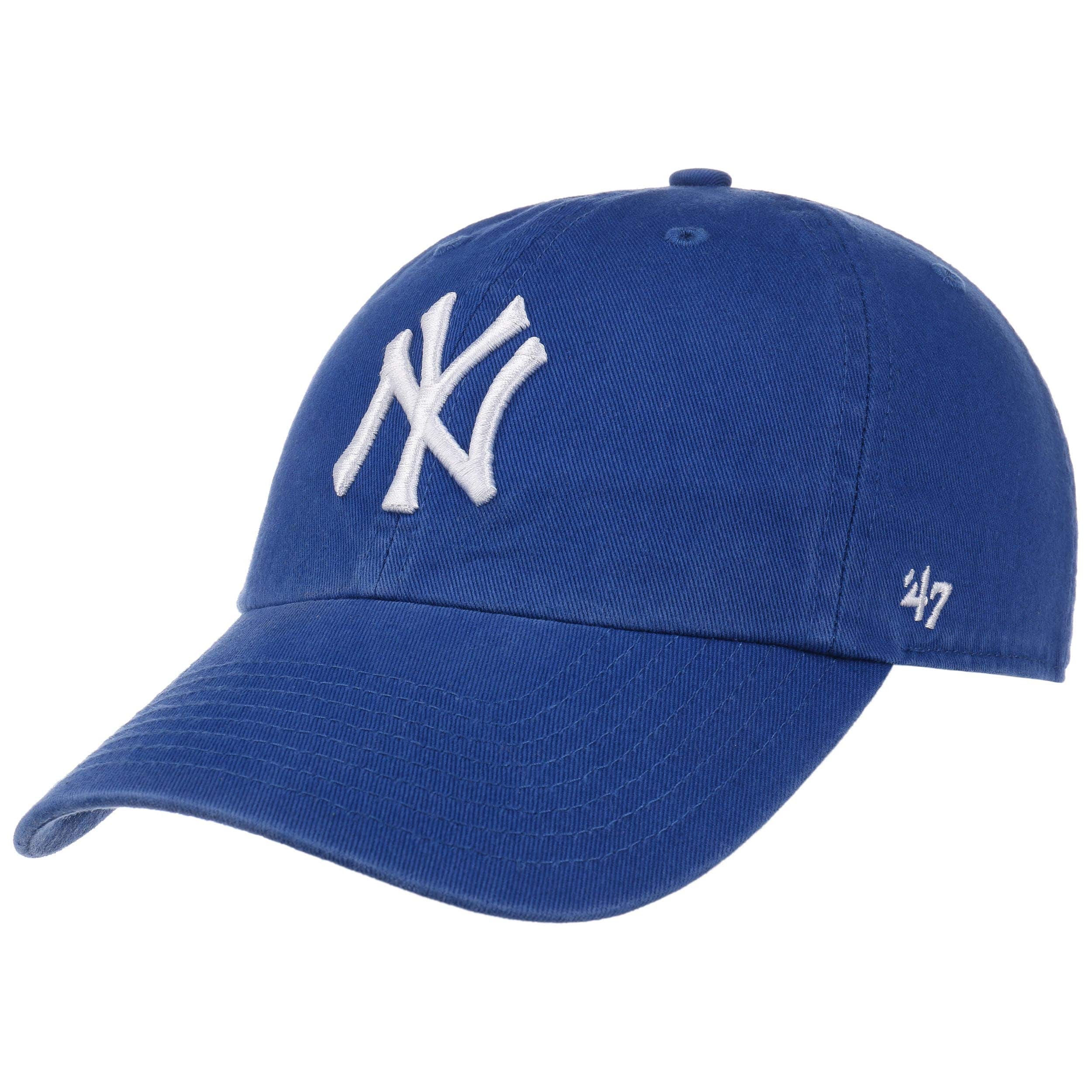 47 Brand Flat Brim Youth New York Yankees MLB Blue Snapback Cap