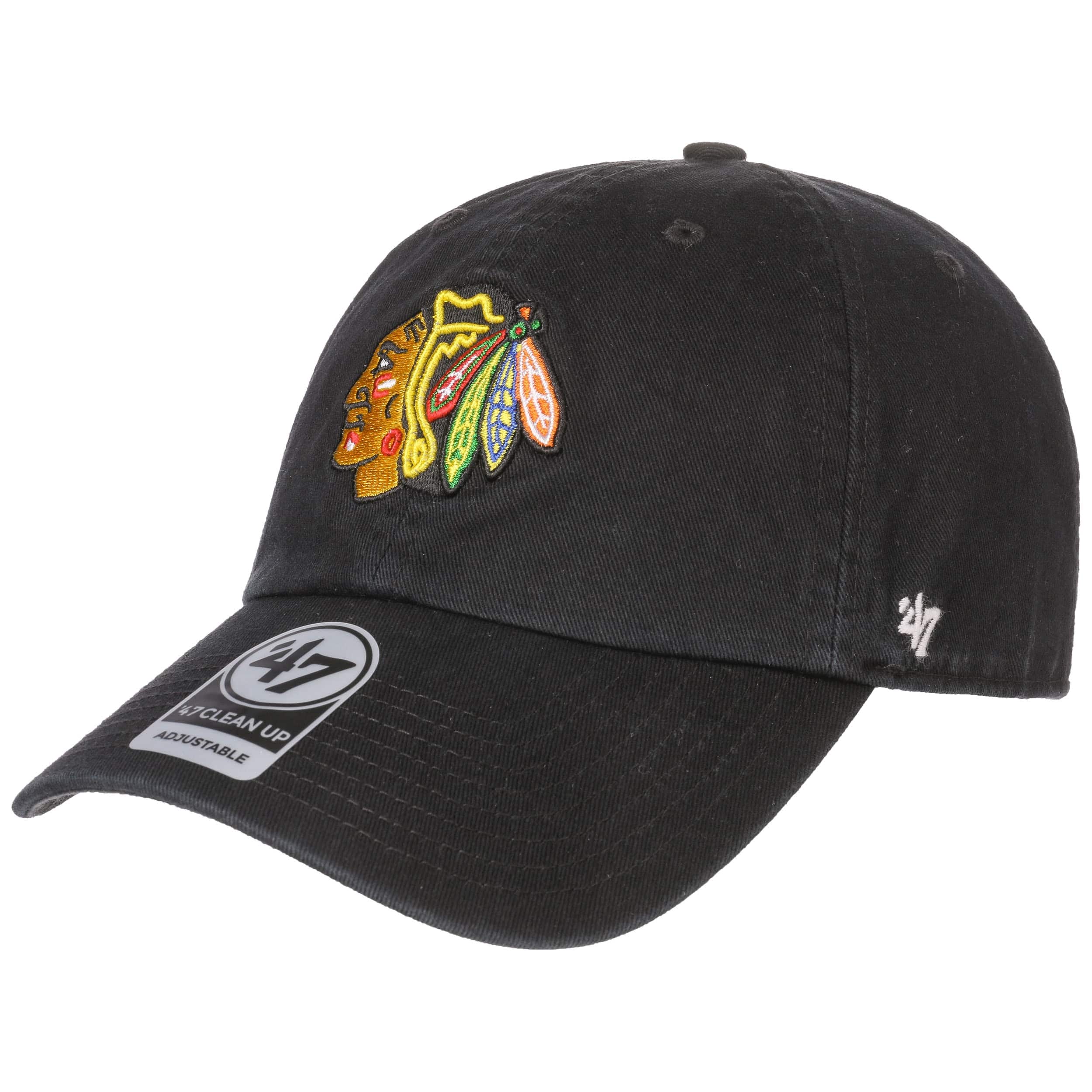 Chicago BLACKHAWKS Clean up NHL 47 Brand black Cap