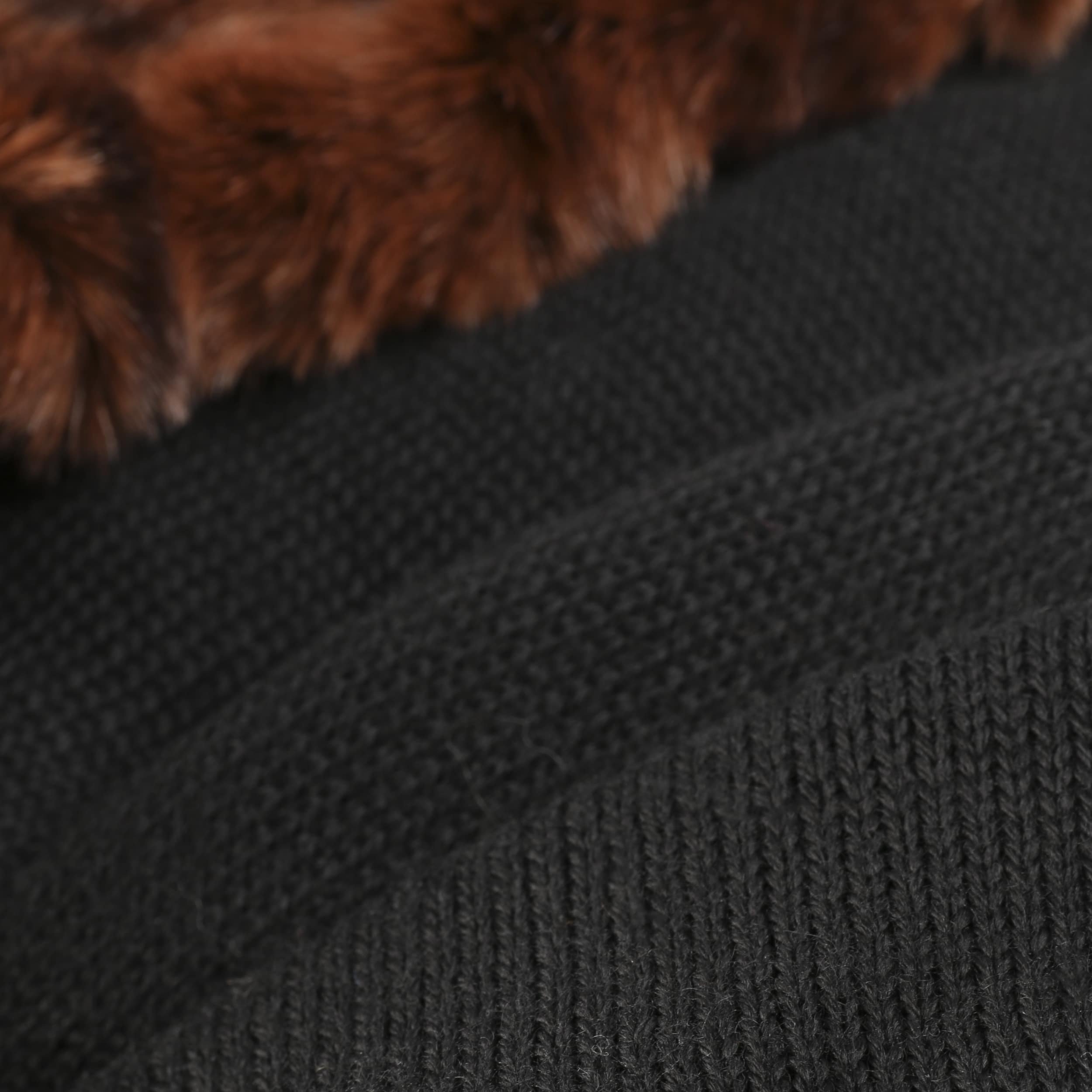 Cognac Fake Fur Hat-Scarf by Gebeana 