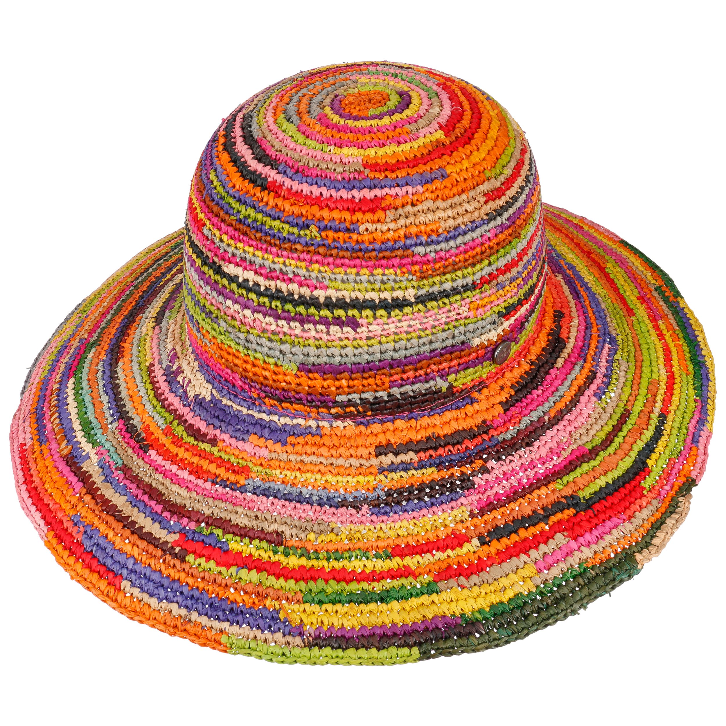 colorful floppy sun hats