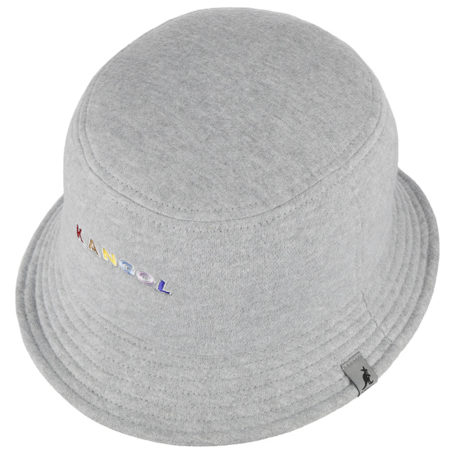 kangol color text bucket hat