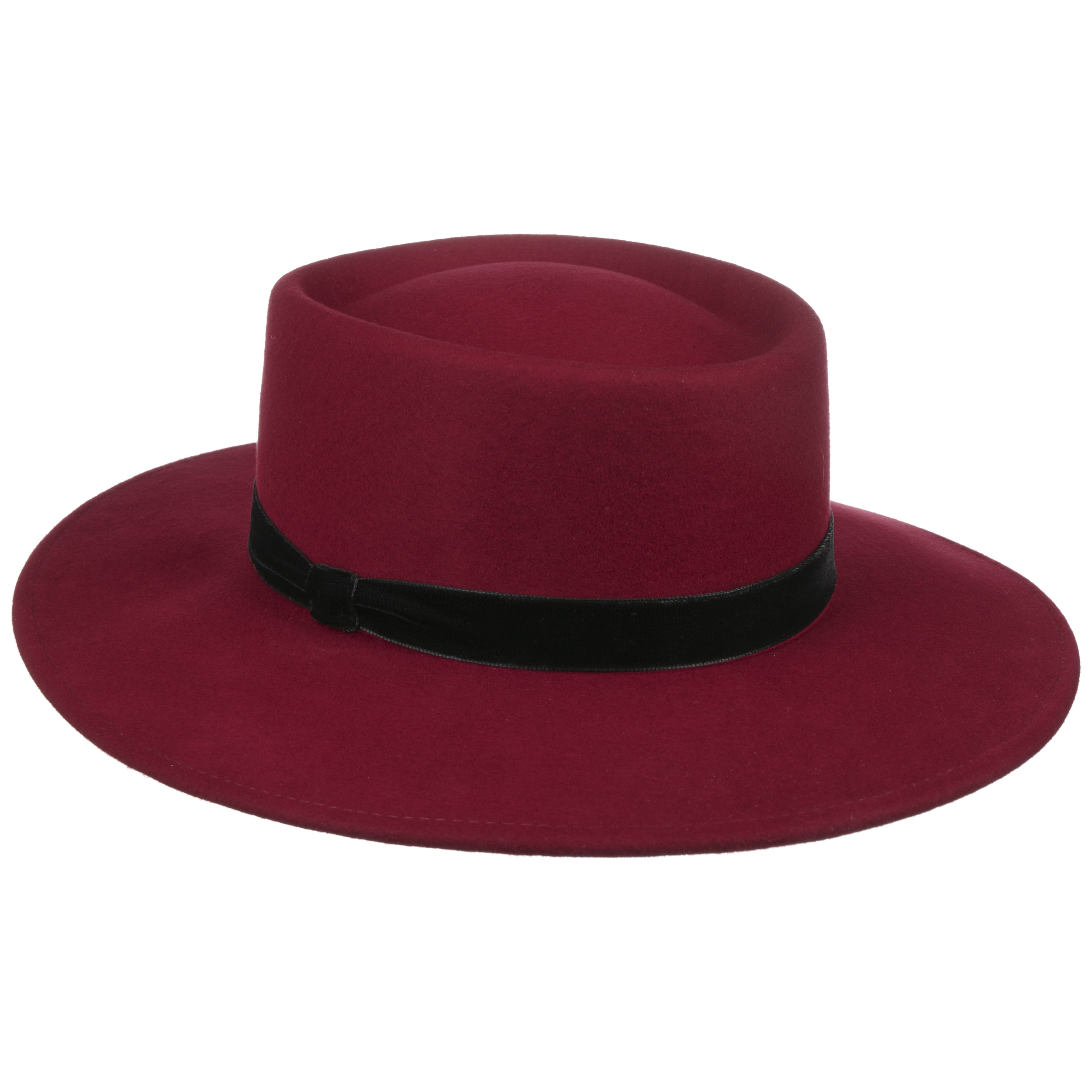 Cordova Wool Hat with Velvet Band by 