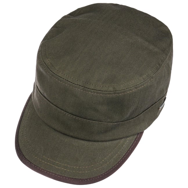 Cotton Herringbone Army Cap by Stetson 