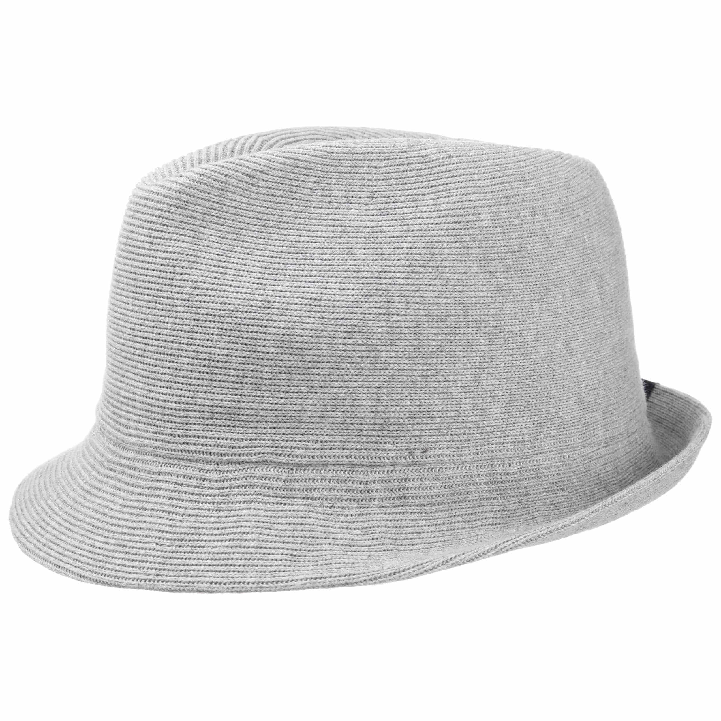 narrow brimmed hat with dented crown crossword