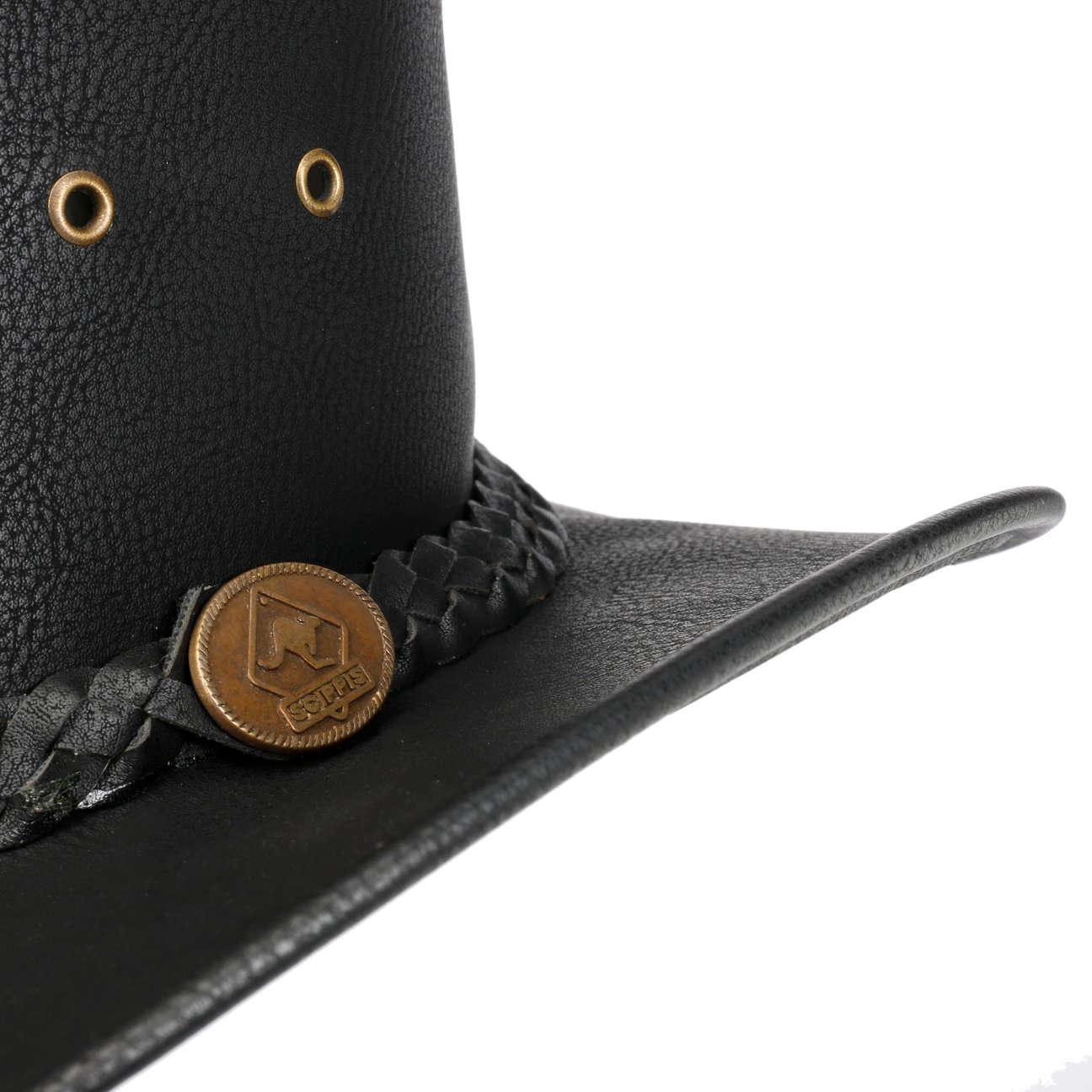Cappello Western In Ecopelle Scippis – Falda 6,5 Cm, Altezza 13 Cm, Fatto A Mano In Australia, Per Amanti Dello Stile Cowboy E Outback