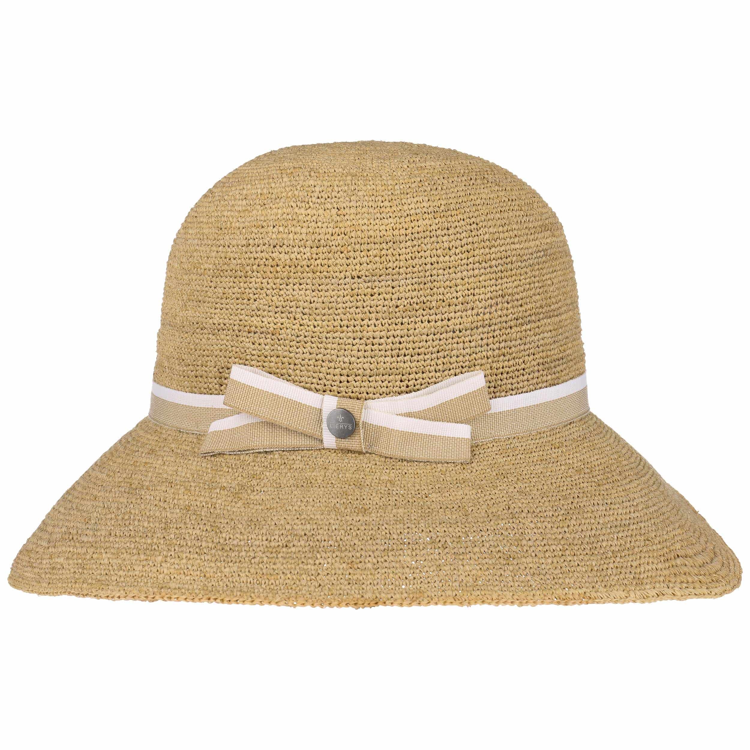 Crochet Straw Cloche Raffia Hat by 