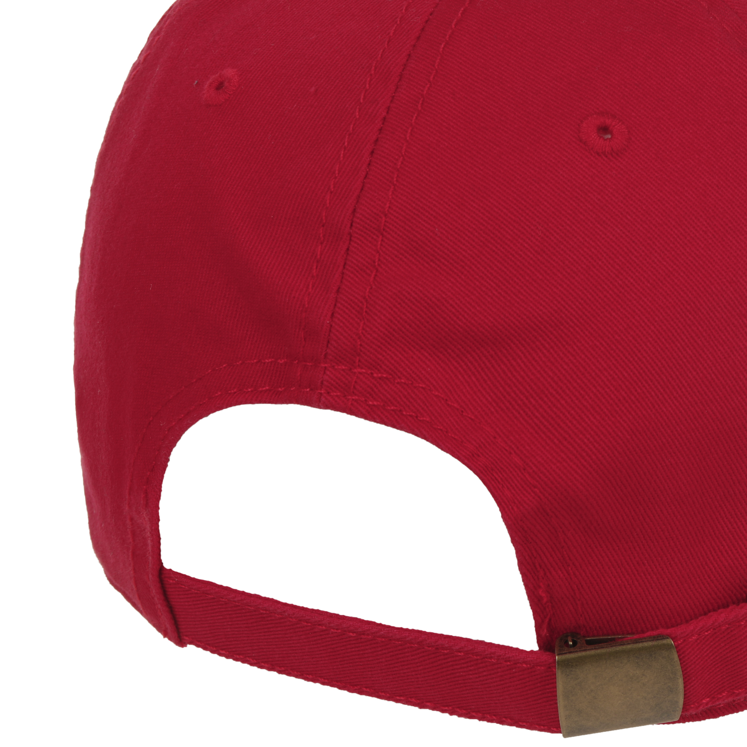 red strapback hat