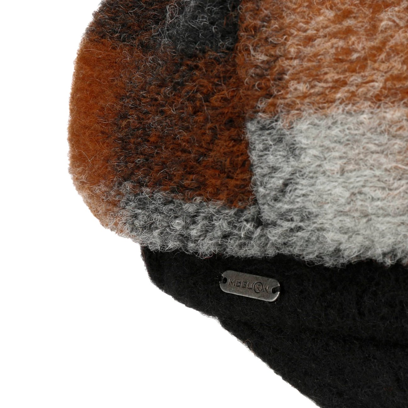 McBURN Tevere Checkered Newsboy Cap Dames - Made in Italy ballon muts visor met klep voering voor Herfst/Winter - One Size rood