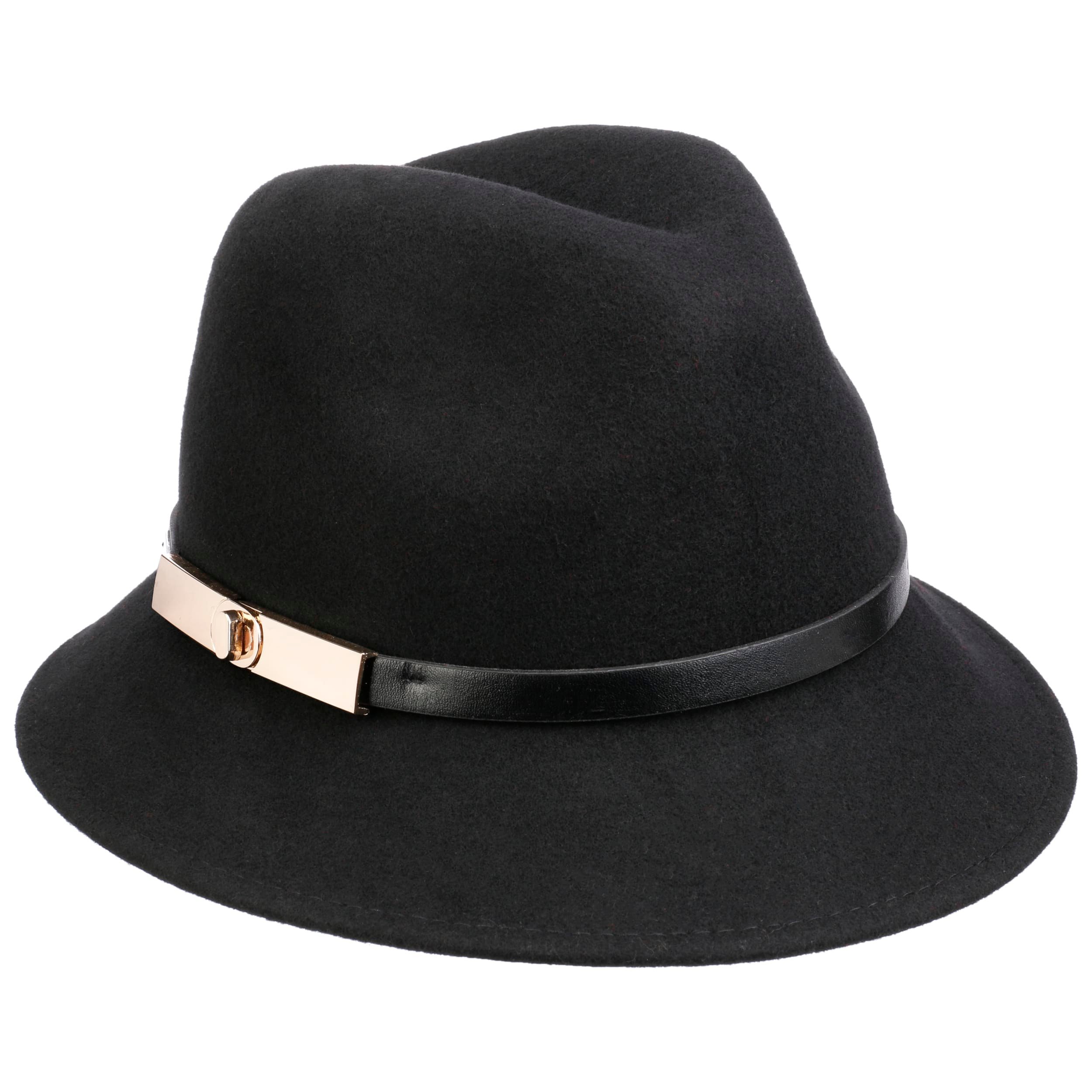 Betmar Classic Black Women\'s Hat Betmar New York Chocolate Brown Felted Cloche Bucket Hat  main image 2
