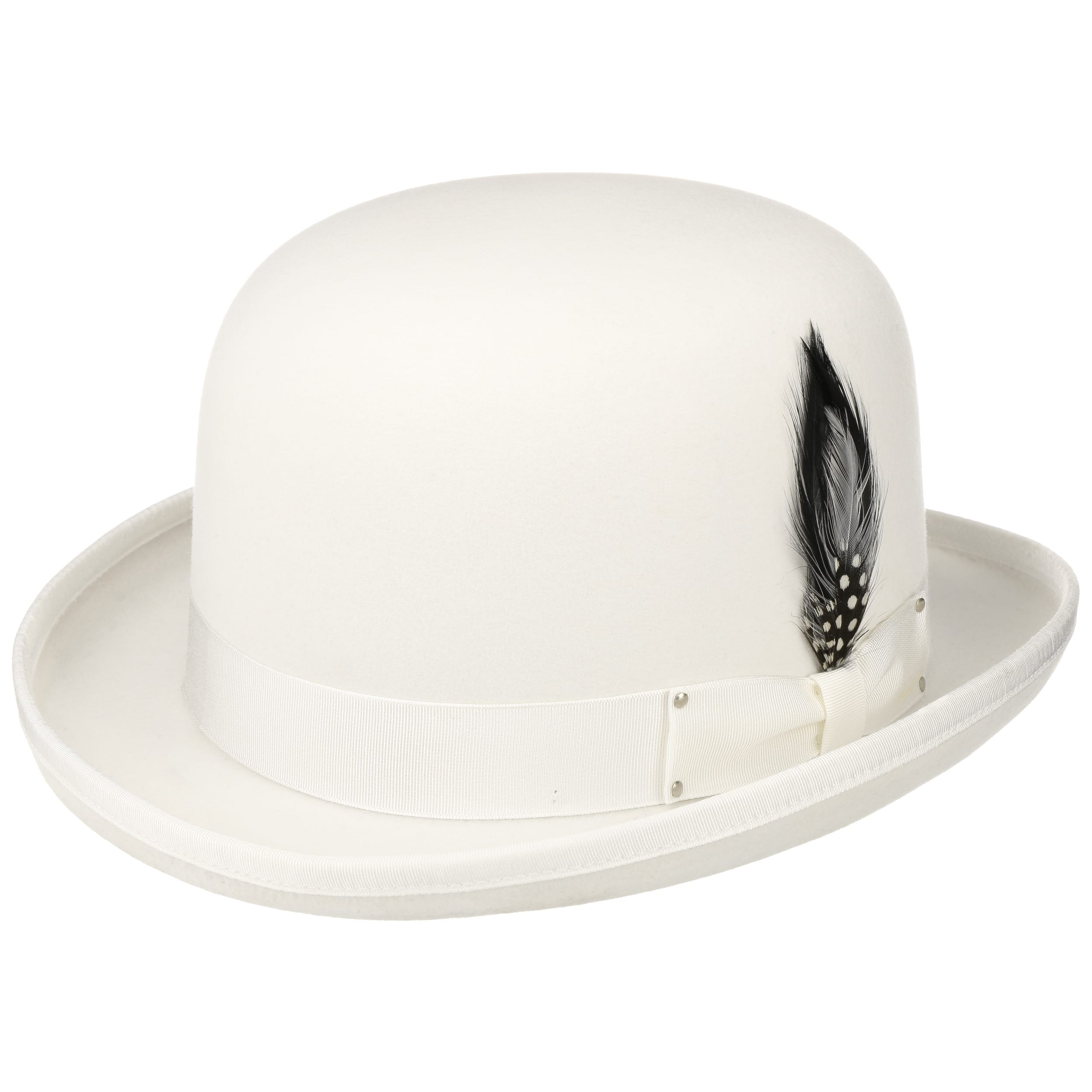 mens white derby hat