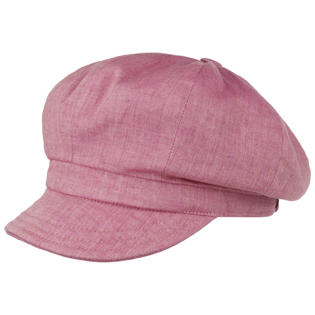 pink newsboy hat