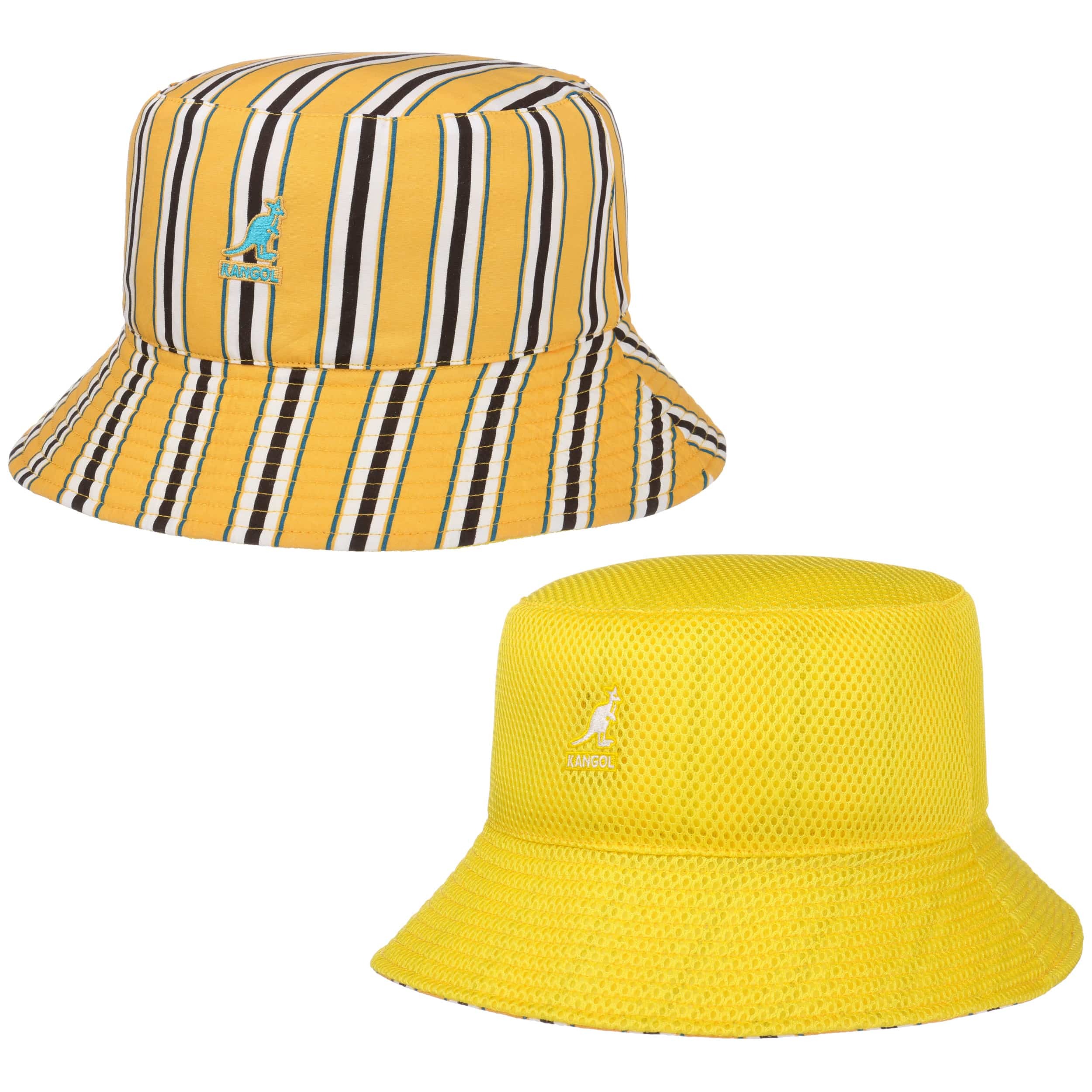 leather kangol bucket hat