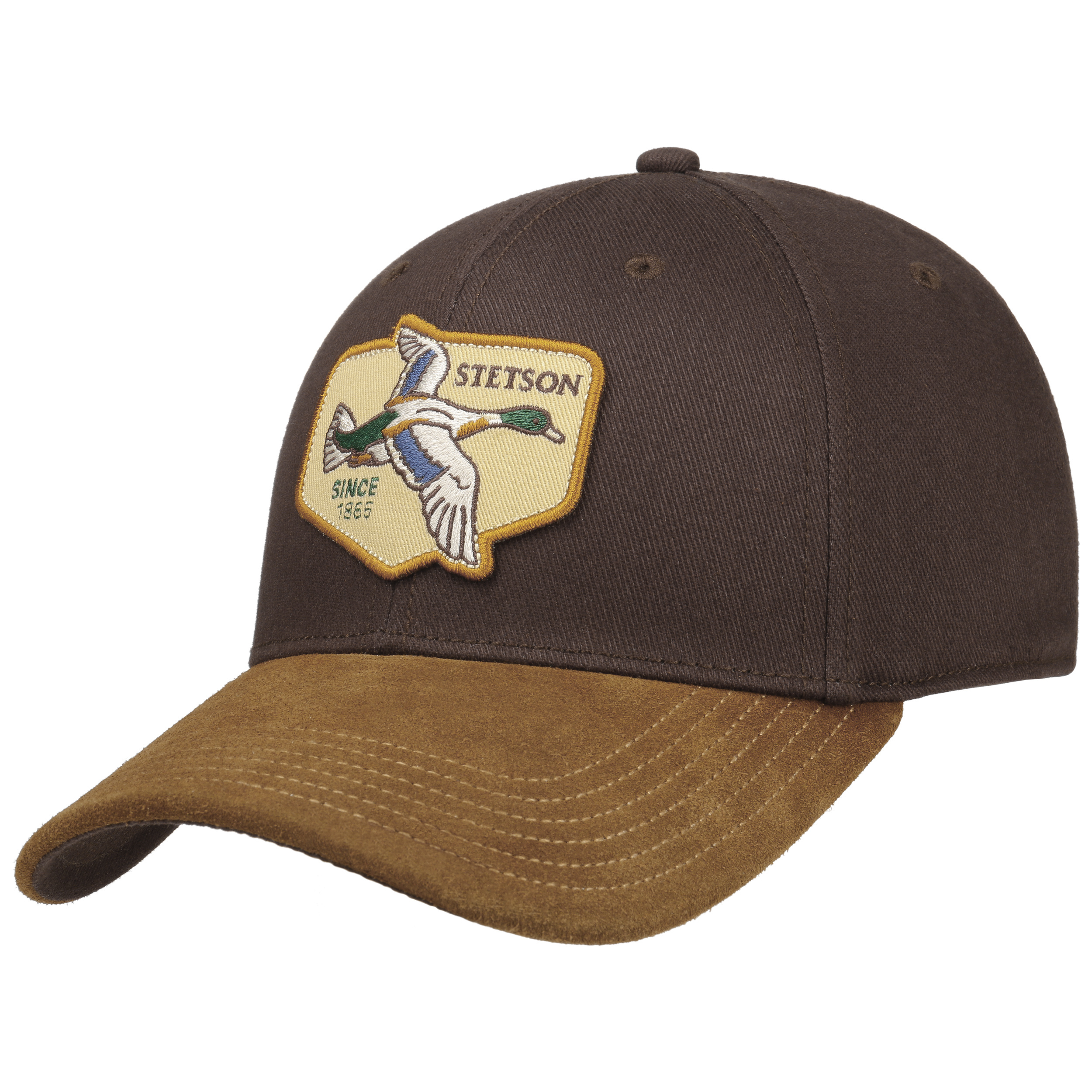 Duck Cap with Leather Visor by Stetson