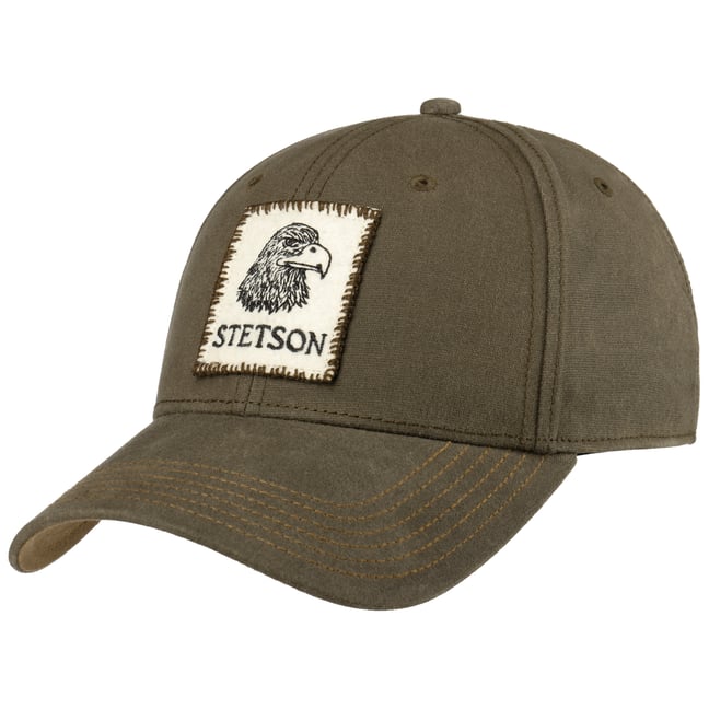 Eagle Patch Waxed Cotton Cap by Stetson 