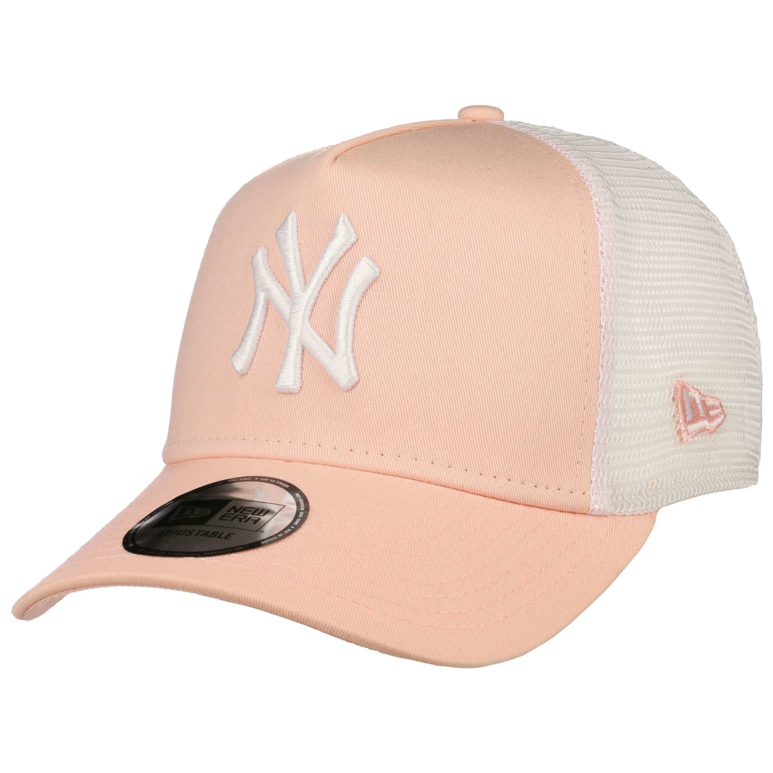 New York Yankees peach New Era Adjustable Trucker Cap 