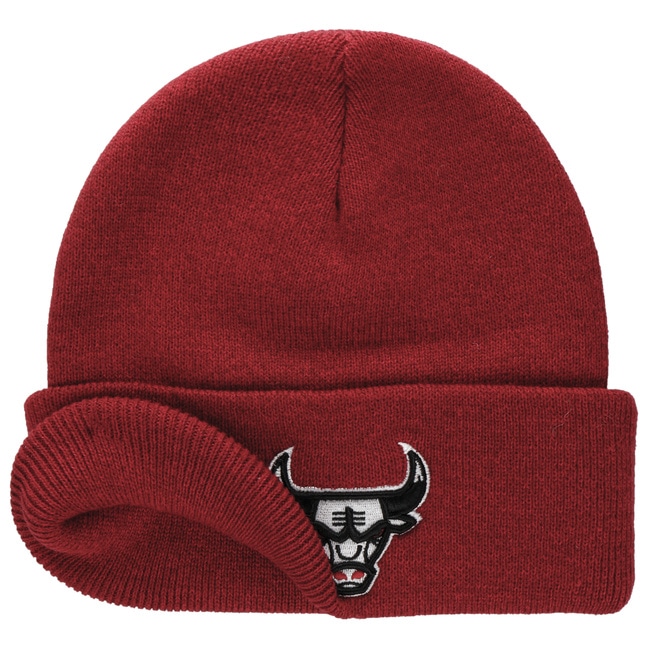 Mitchell & Ness NBA Freethrow Knit Beanie 'Bulls' - Puffer Reds